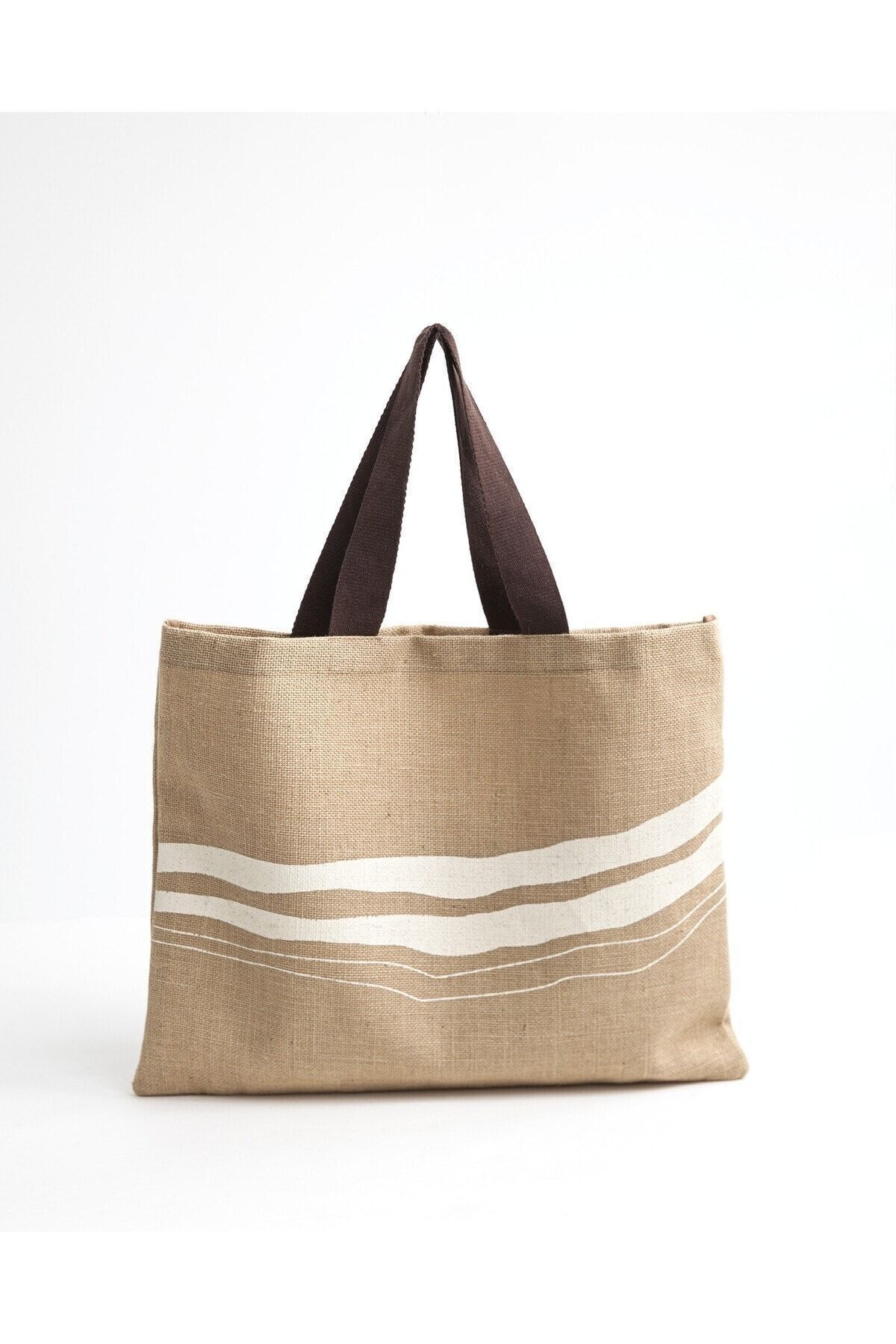 summer people Handmade Design 100 Jute Cotton Handle Beach Bag Trendyol