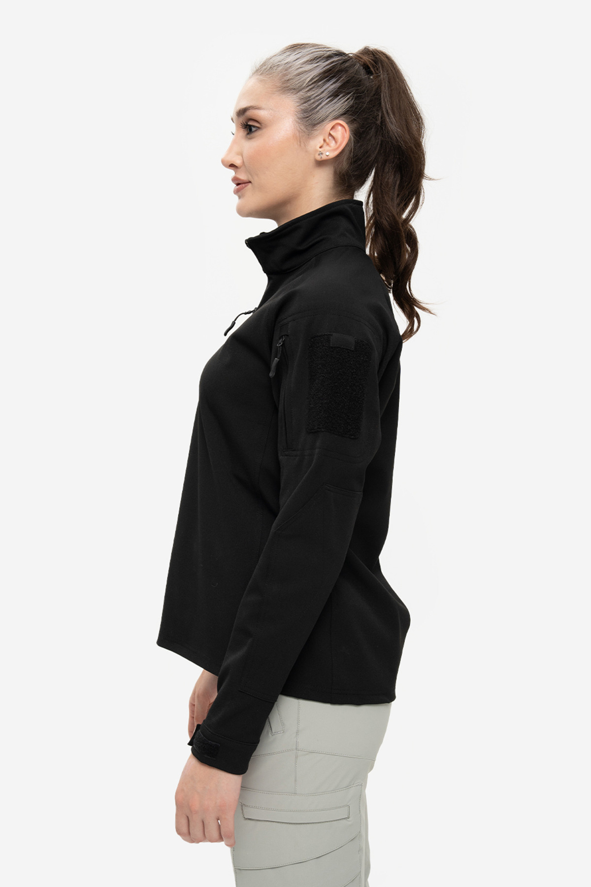 SOUTH COL Battle Kadın Windstopper Balıkçı Yaka Nefes Alabilen Kumaş Ayarlanabilir Kol görsel 4