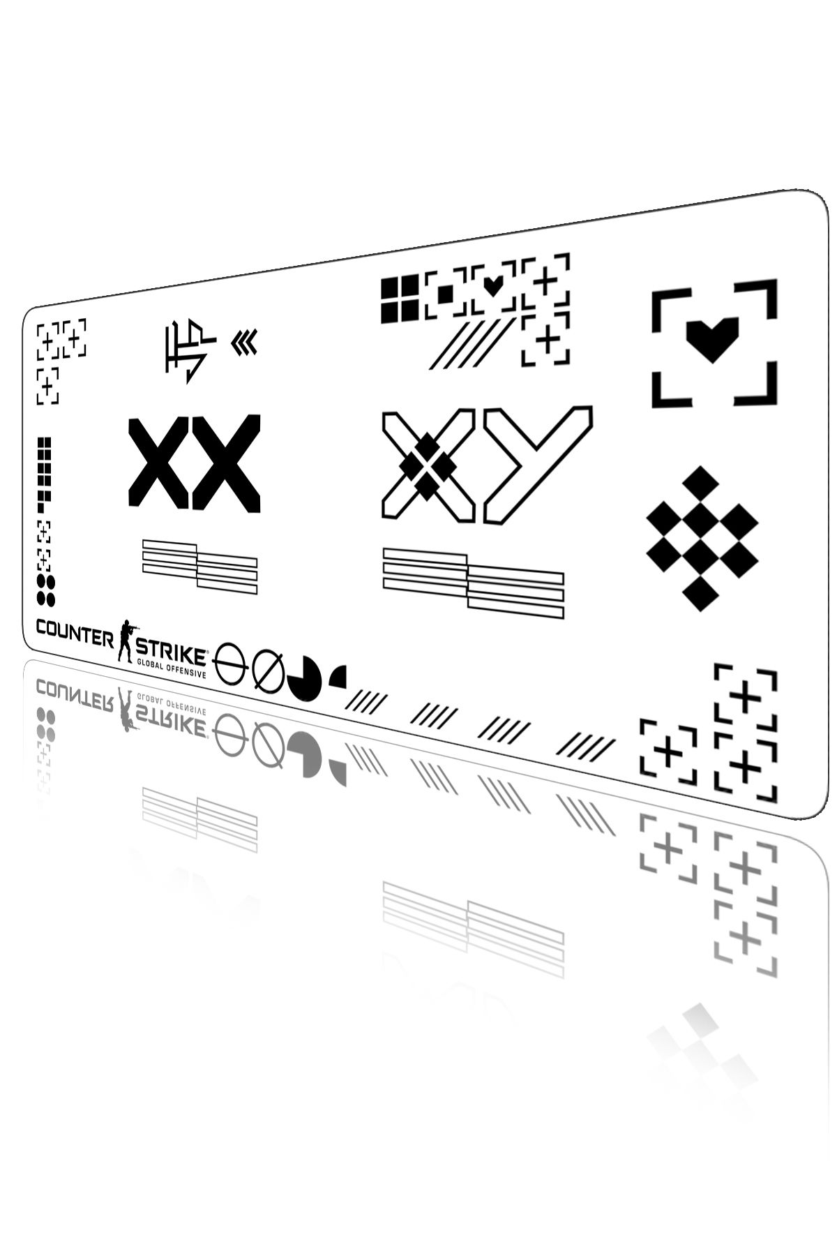 Xrades-لوحة ماوس لمشغل الألعاب باللون الأبيض مقاس 90 × 40 سم مقاس XXL 3