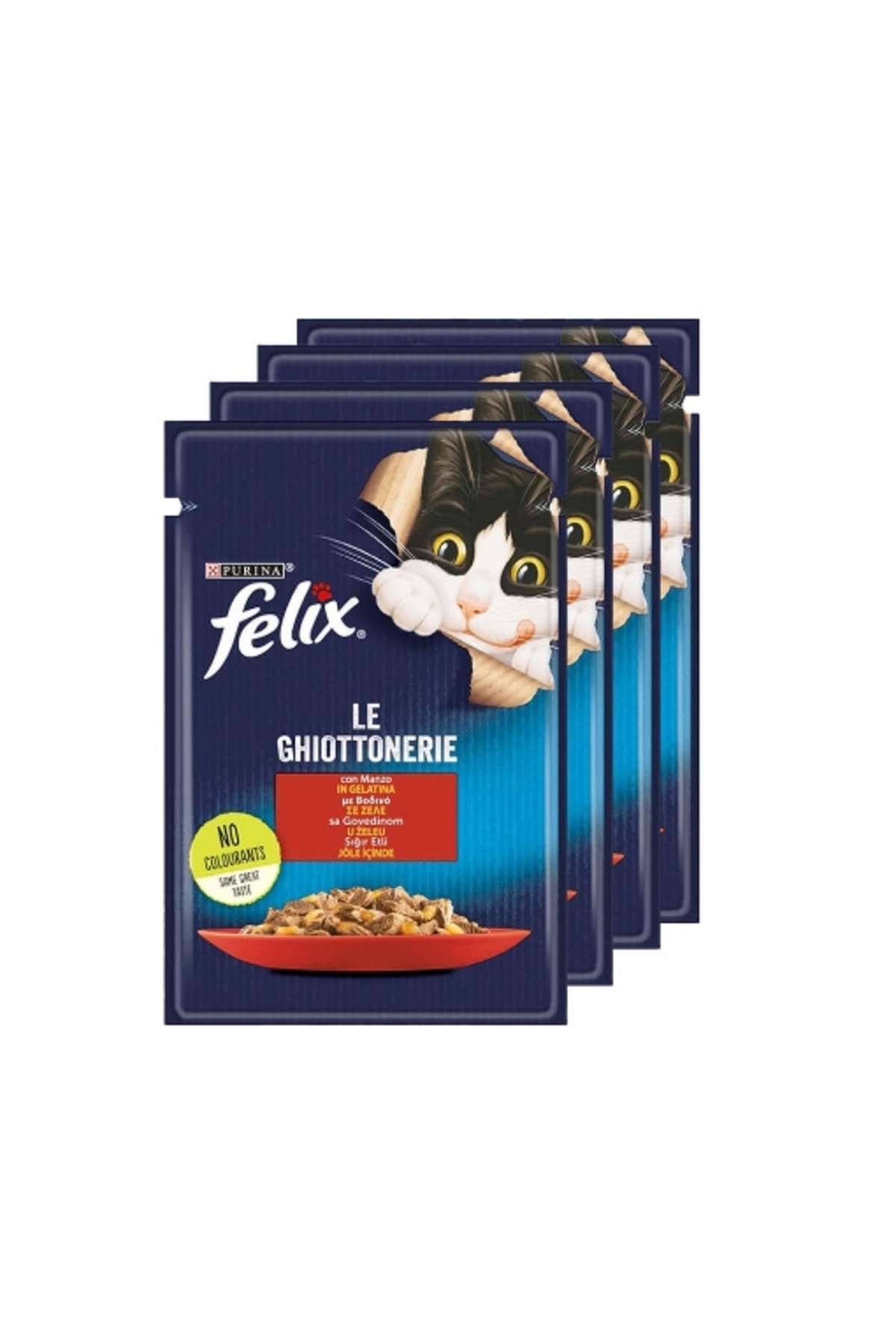 FELIX Sığır Etli Kedi Yaş Mama 4x85 Gr. (4'LÜ) - Fiyatı, Yorumları