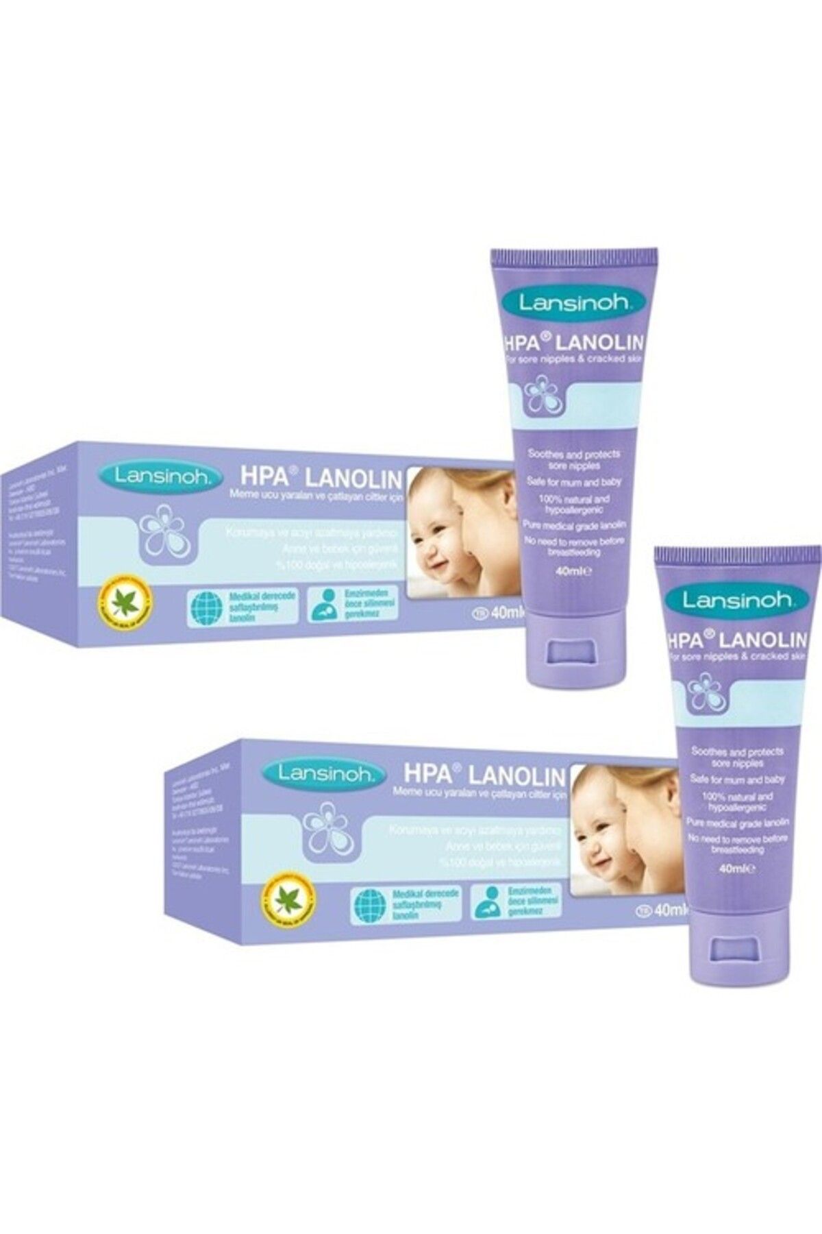 Lanolin Göğüs Ucu 40 gr Göğüs Kremi X 2 Adet