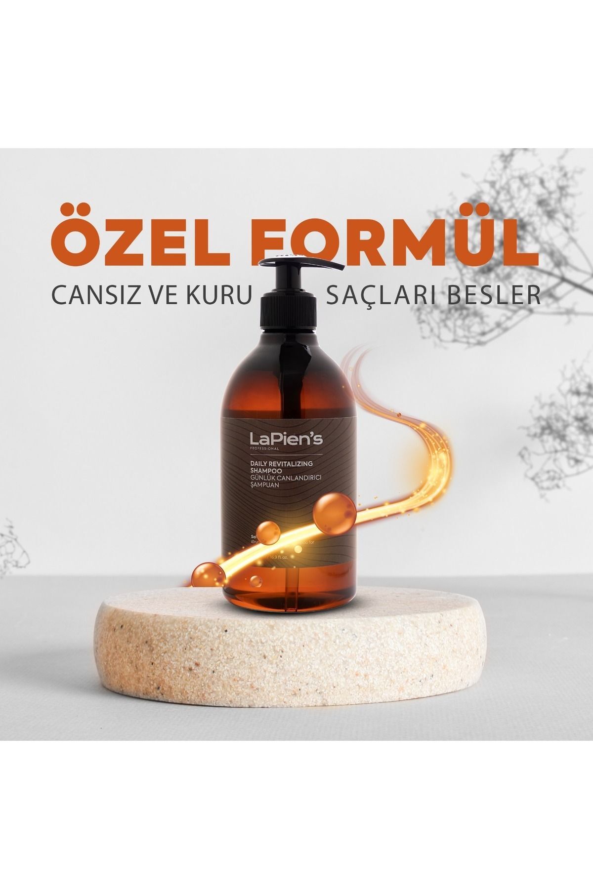 Kuru Saçlar İçin Günlük Tuzsuz Şampuan 500 ml ve Nemlendirici Onarıcı Saç Bakım Maskesi 300 ml — tuzsuzonarıcımaske — تصویر 4 از 5