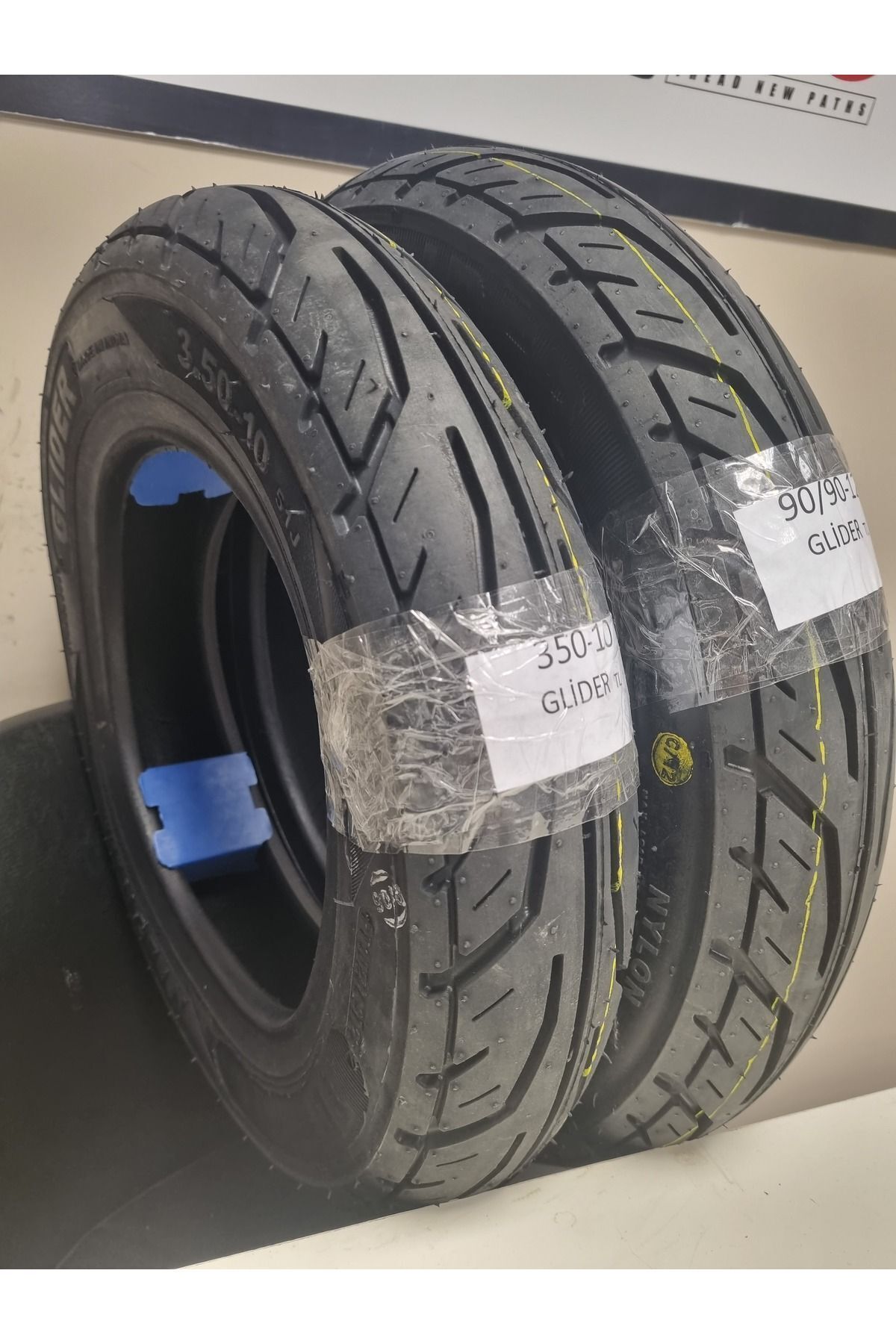 TDT TYRES Rks Spontini 350-10glider, 90/90-12 Glider Dubleks Set Glider10 Motosiklet Lastiği GLİDER10
