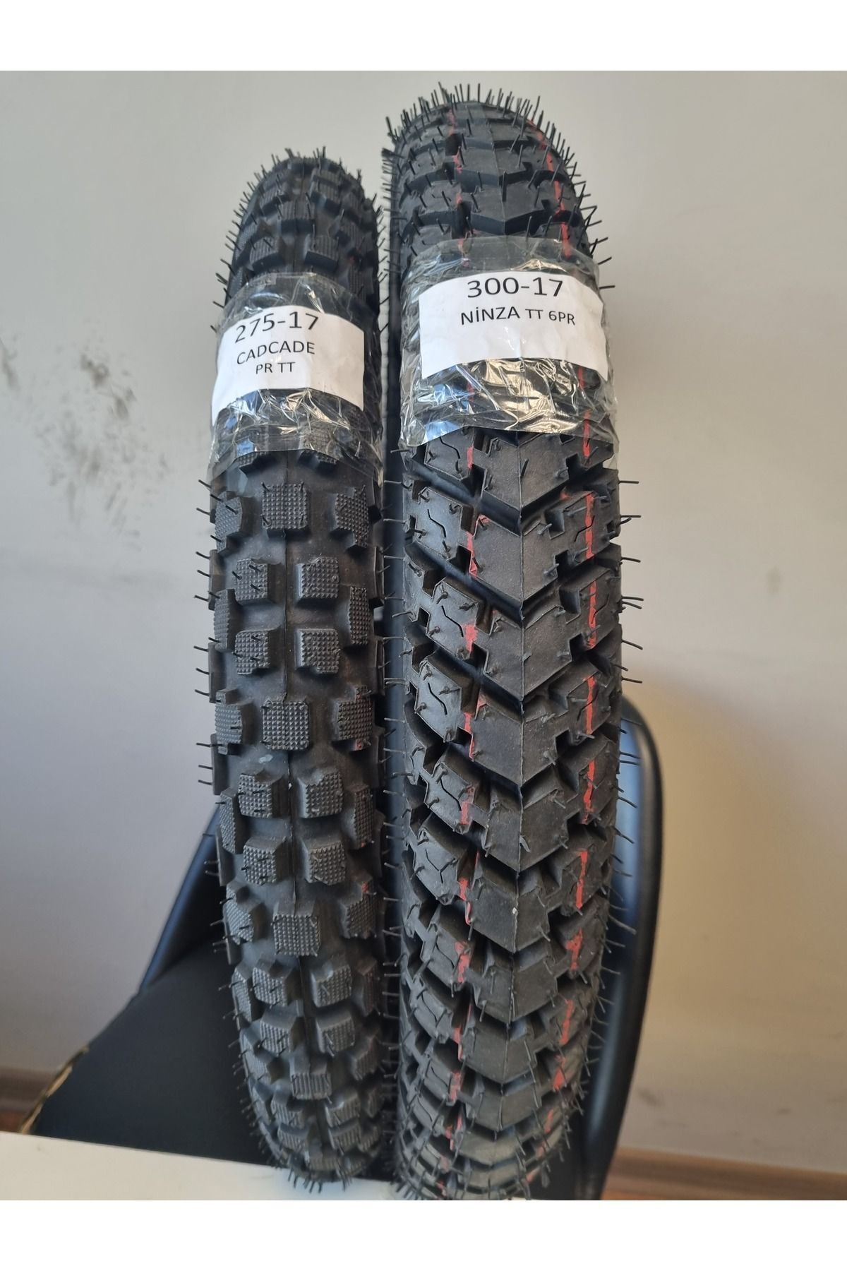 RALCO TYRES SET KUBA X BOSS LASTİK TAKIMI 300-17 NİNZA VE 275-17 CASCADE ÖN VE ARKA SEZAR