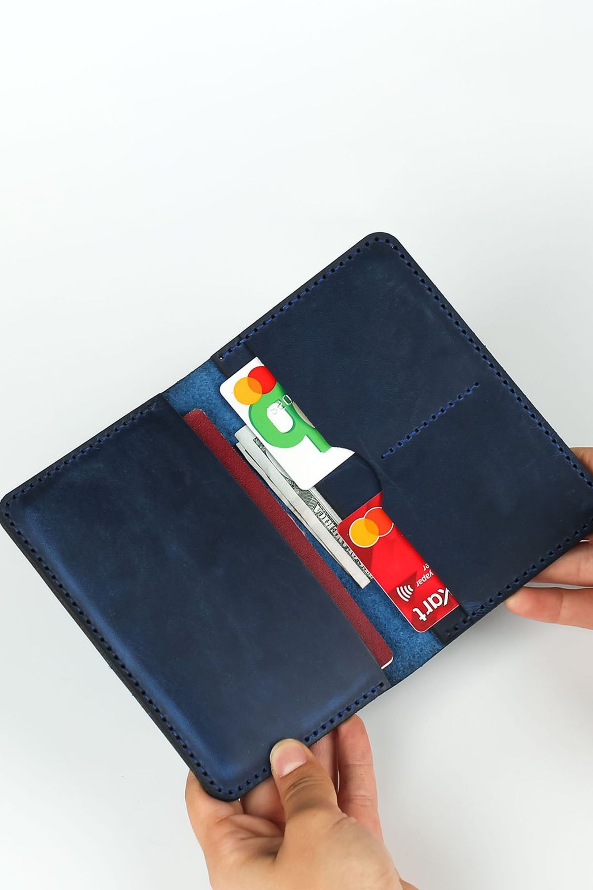 کیف پول مردانه سبز Lost Slope | CYP8646515615 اورجینال - تصویر 3