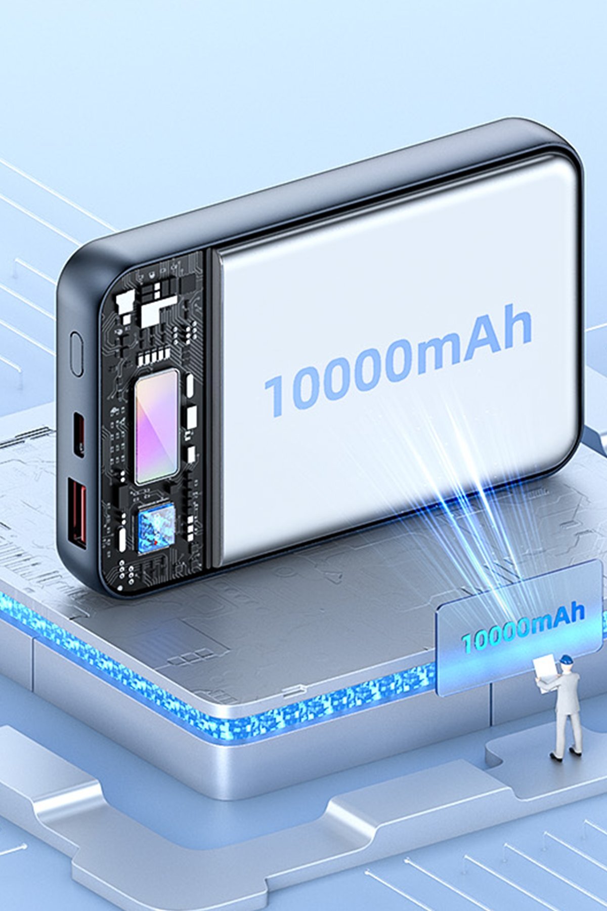 Yp49 Magsafe 15w Wireless-20w Pd Hızlı Şarj Destekli 10.000 Mah Kablosuz Manyetik Powerbank 4