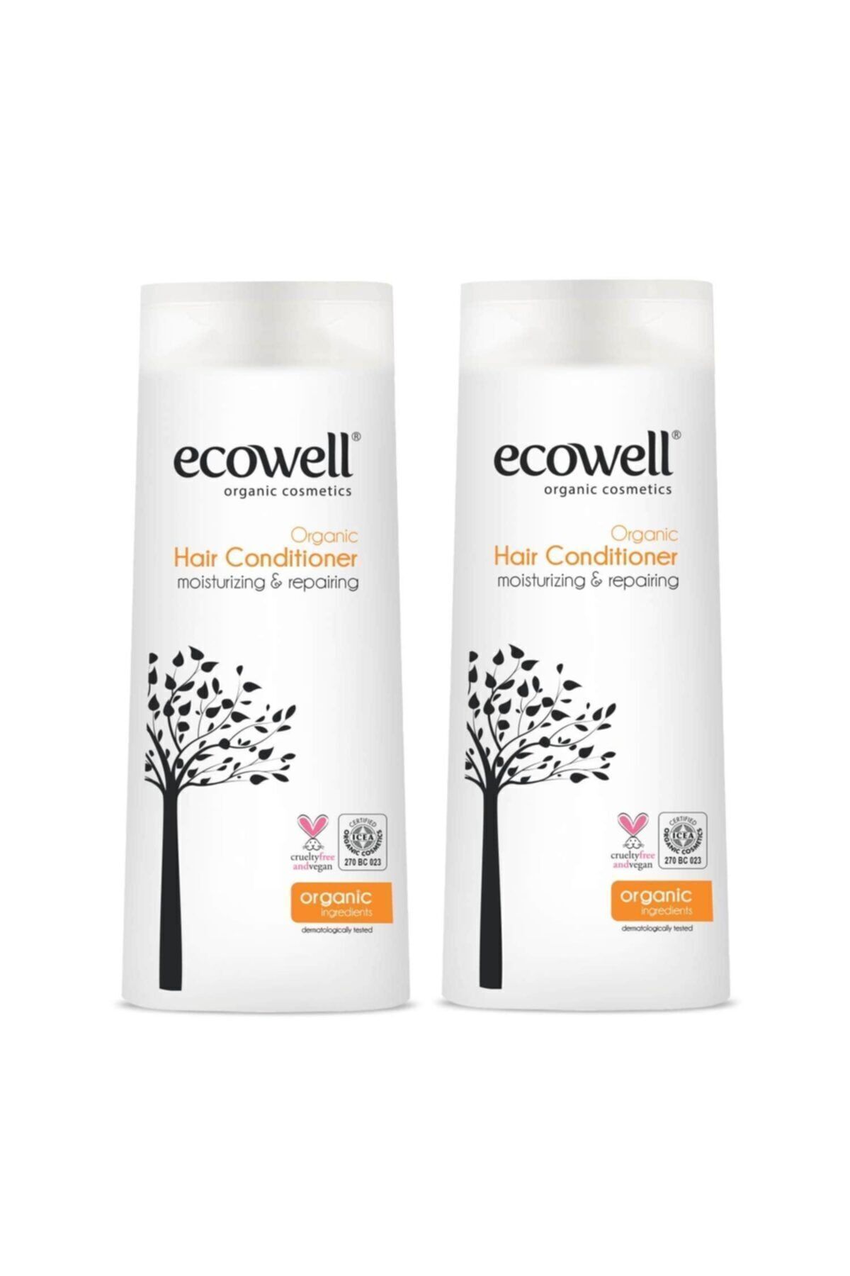 ست کرم مراقبت از مو ارگانیک 2 تایی Ecowell