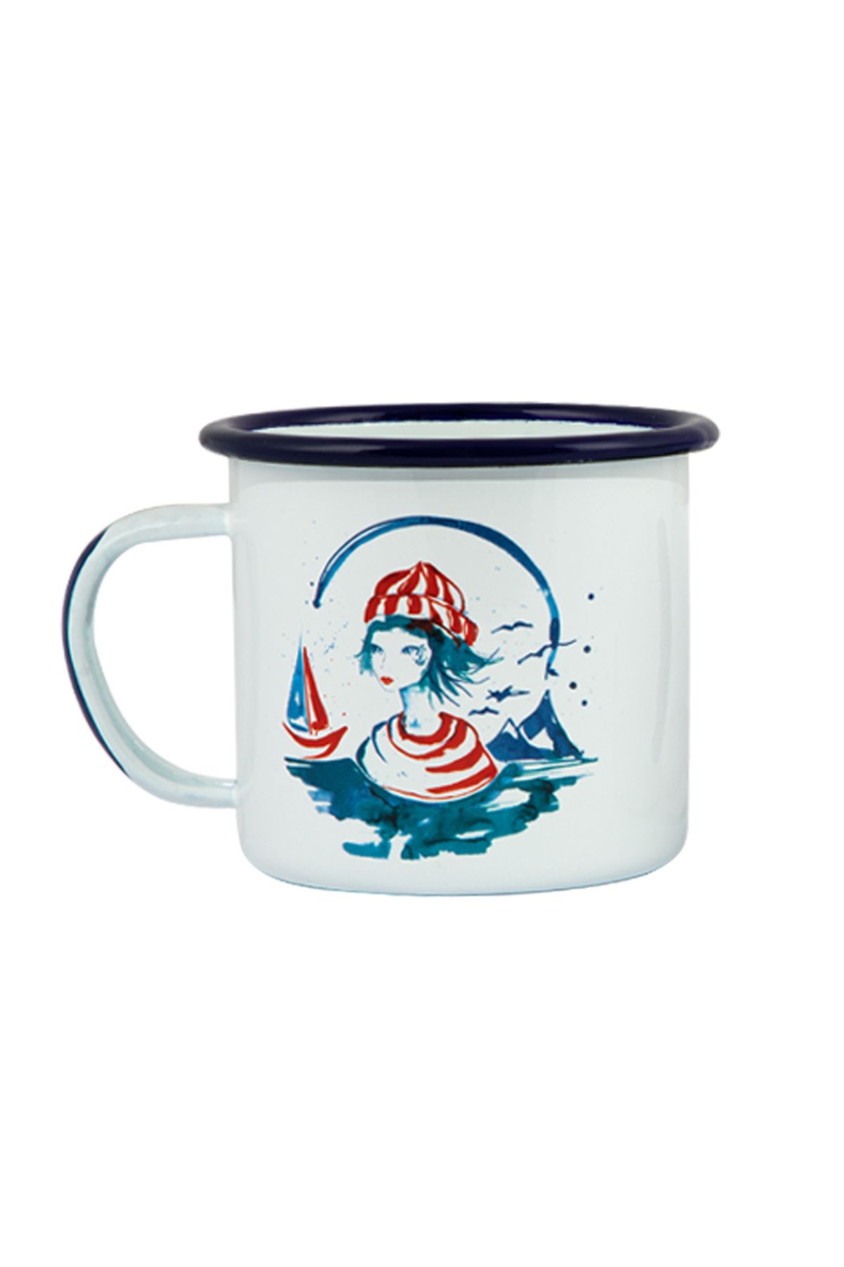 ANEMOSS-Marine Collection Sailor Girl & Anchor Tassen 2er Set, 350 ml 4