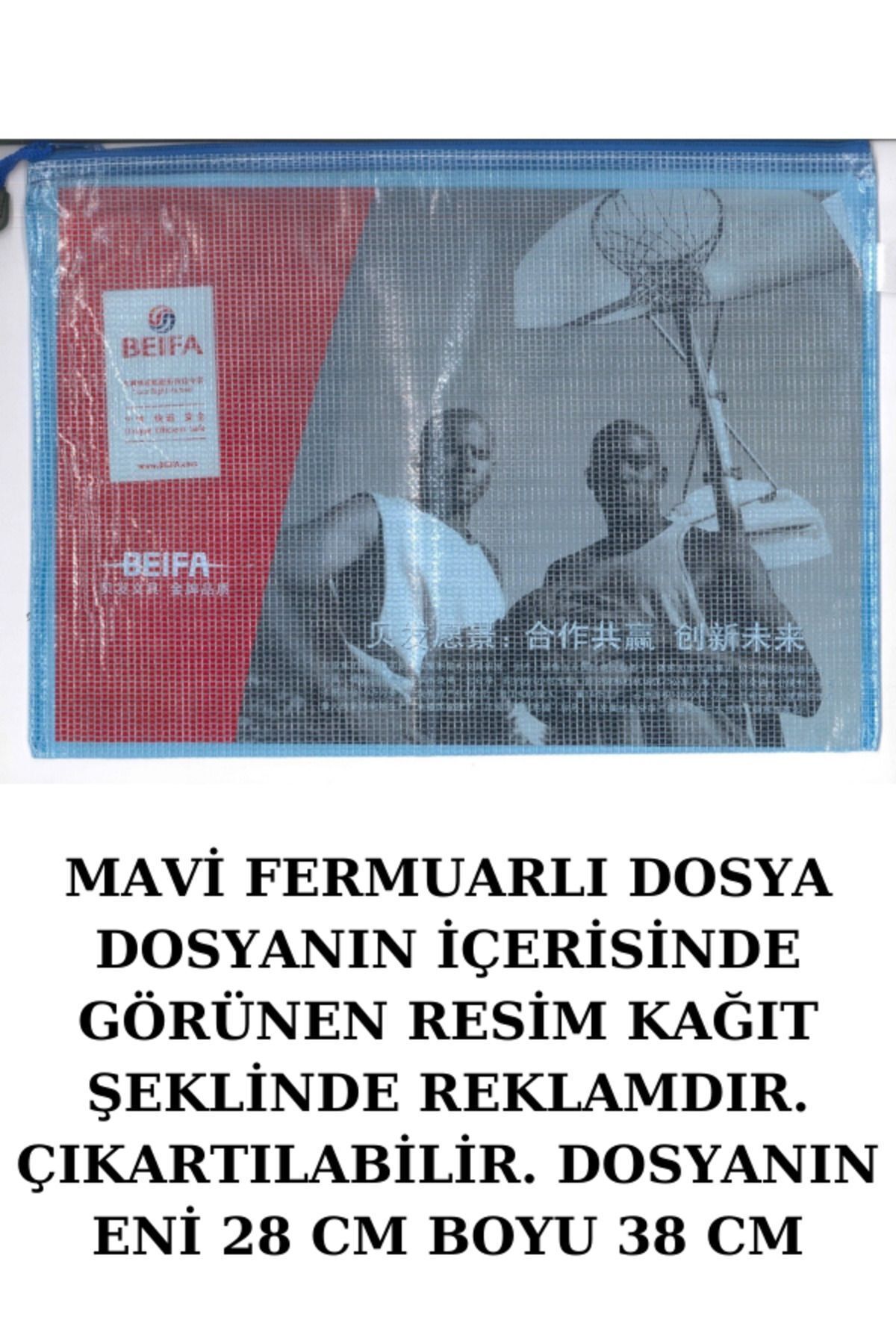 Beifa BEİFA FERMUARLI DOSYA BÜYÜK BOY ENİ 28 CM BOYU 38 CM 4 ADET RENK ...
