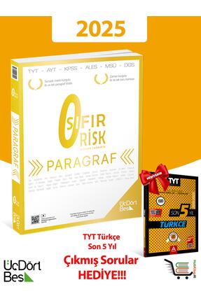 Üç Dört Beş Yayıncılık 345 Paragraf Sıfır Risk 2025 Model Son 5 Yıl TYT Türkç...