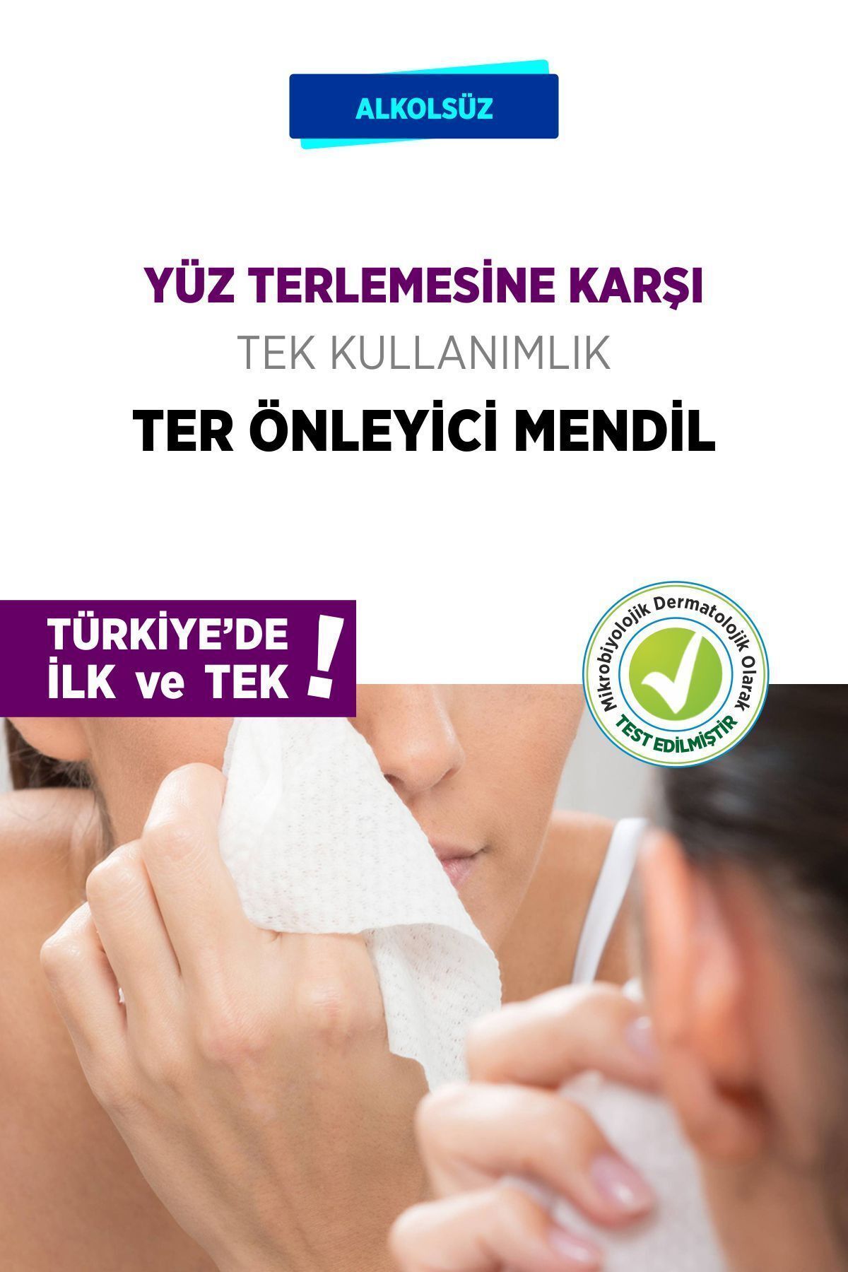 SWEAT SET-Anti-Perspiration Wipes 20 Pieces Underarm Hand Face Foot Disposable Sweat Wipes Single in Turkey 3