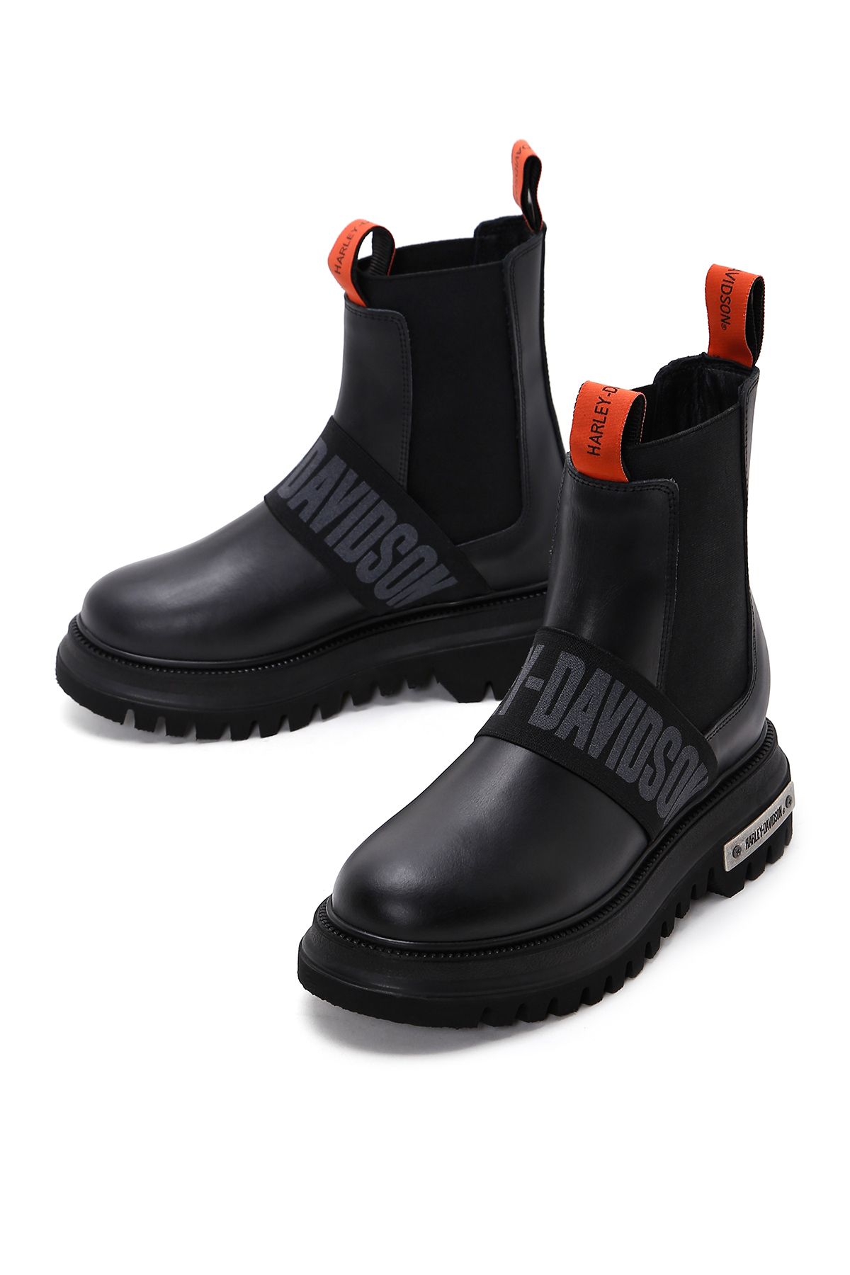 Harley Davidson Black Leather Women s Chelsea Boots 021z100563 Trendyol