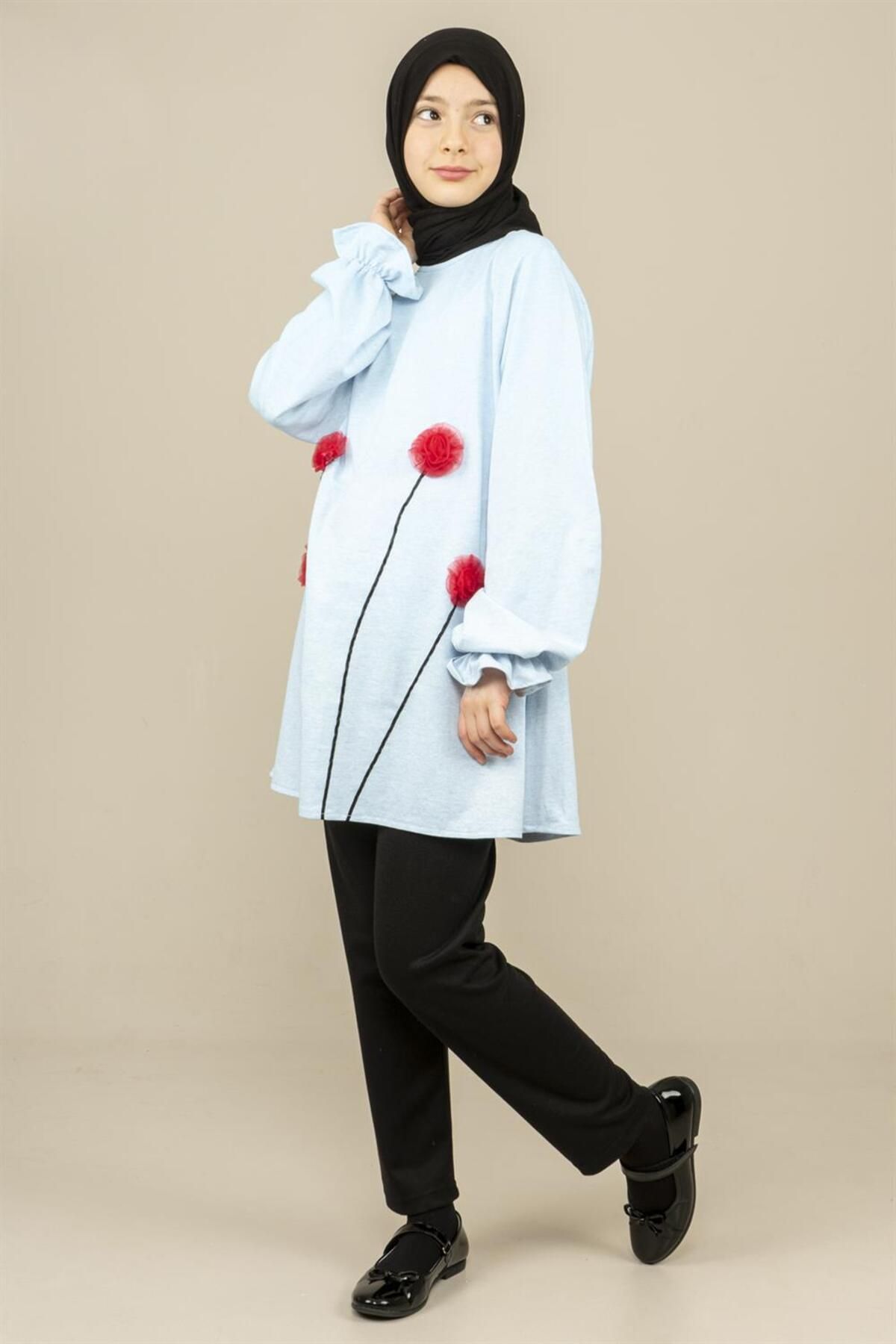Markosin-Blue Poppy Tunic - Young Girl, Rubber Sleeve 5