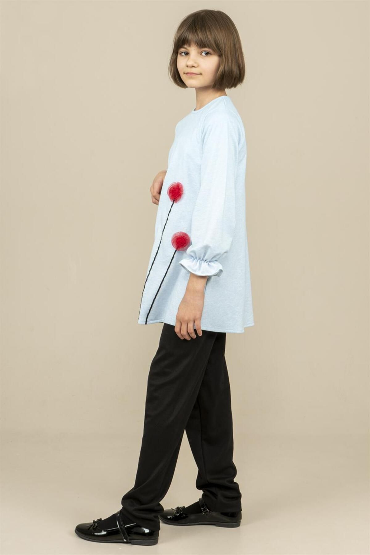 Markosin-Blue Poppy Tunic - Young Girl, Rubber Sleeve 3