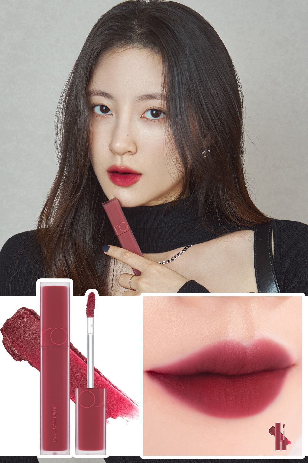 Romand-Blur Fudge Tint Current Jam Providing a Matte and Smooth Appearance 2