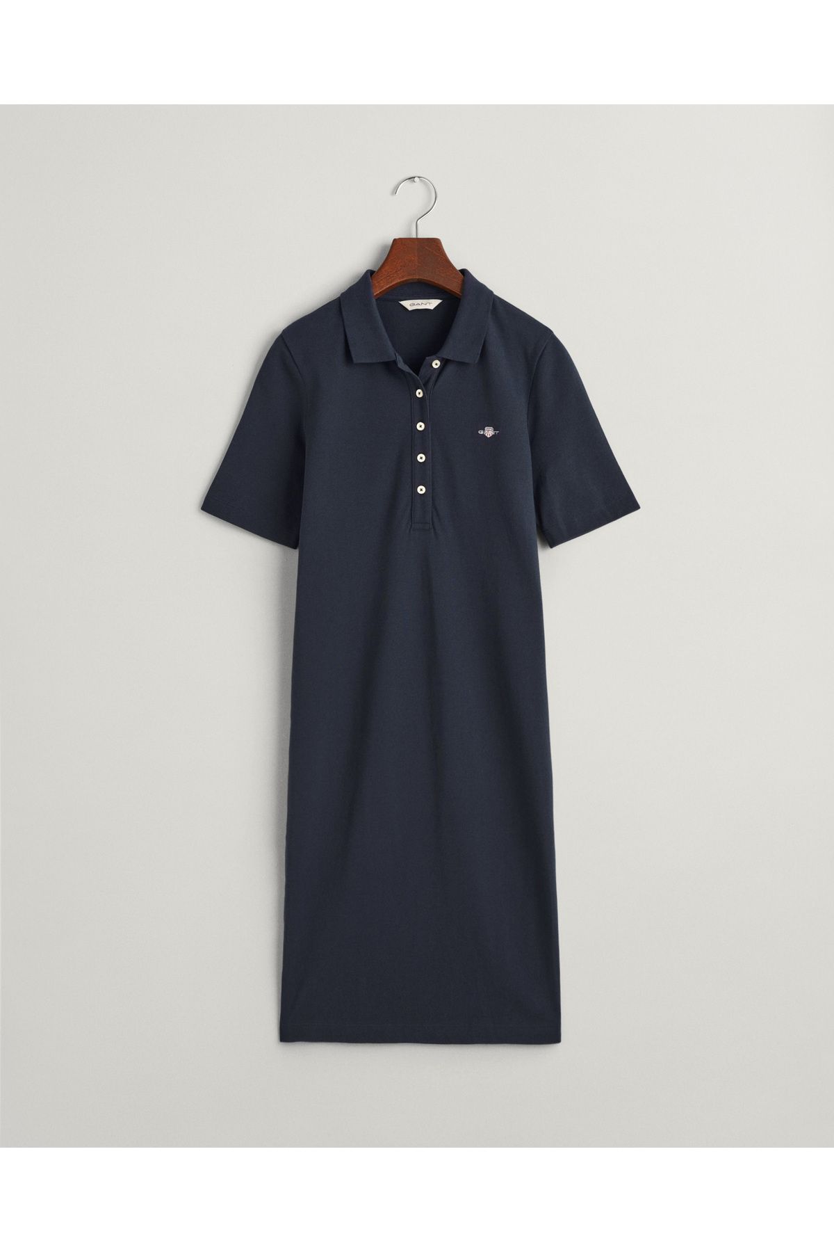 Gant Kad n Lacivert Slim Fit Polo Yaka Logolu Elbise Fiyat Yorumlar Trendyol