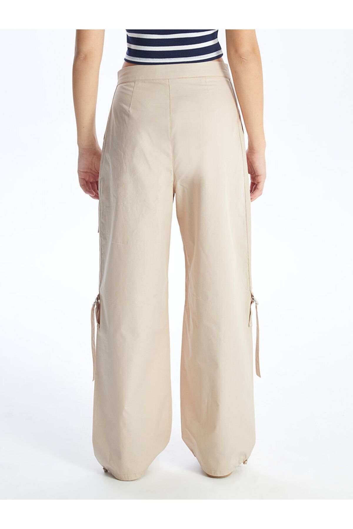 LC Waikiki-Spodnie damskie Standard Fit Straight Parachute 5