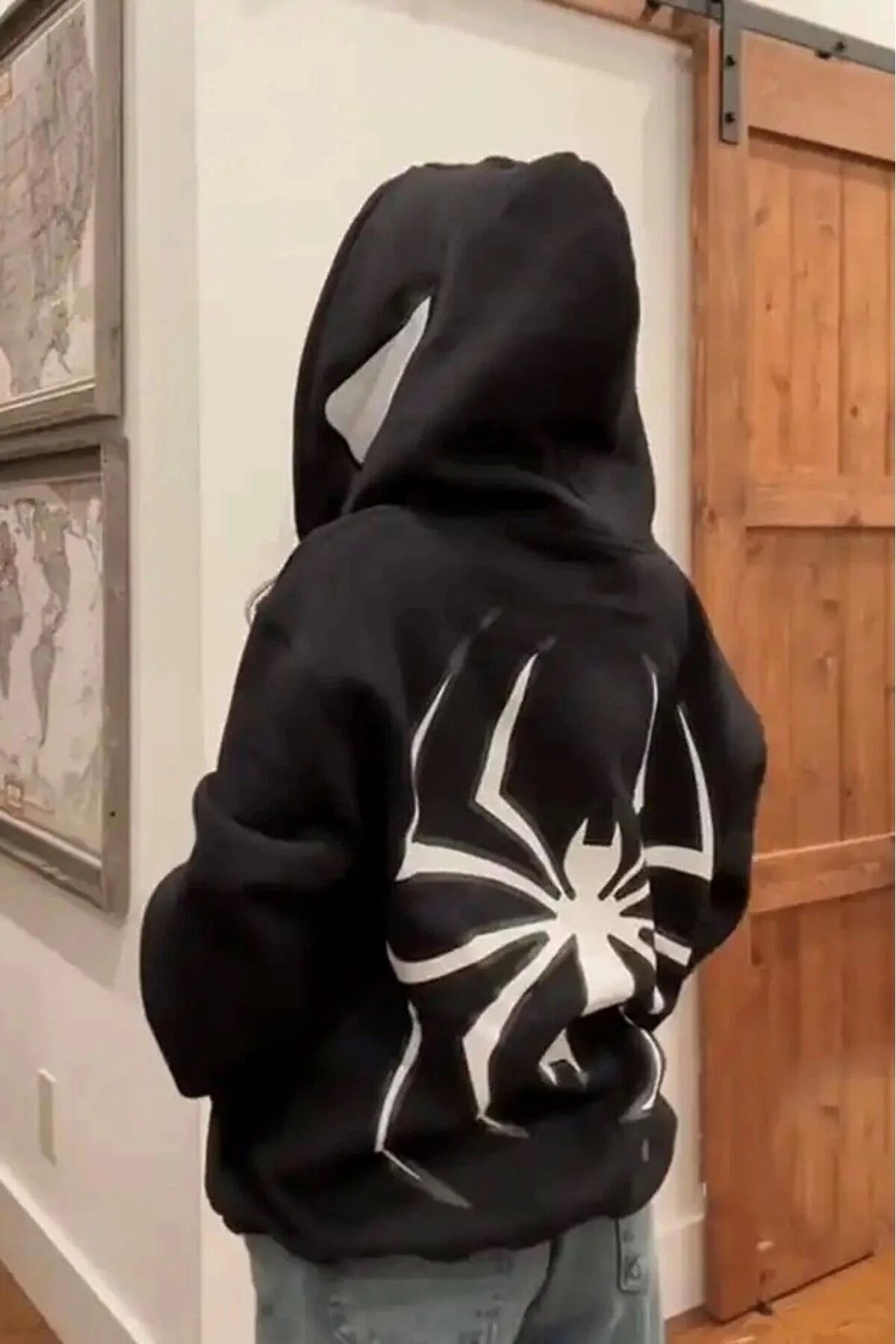 Spider man black hoodie store