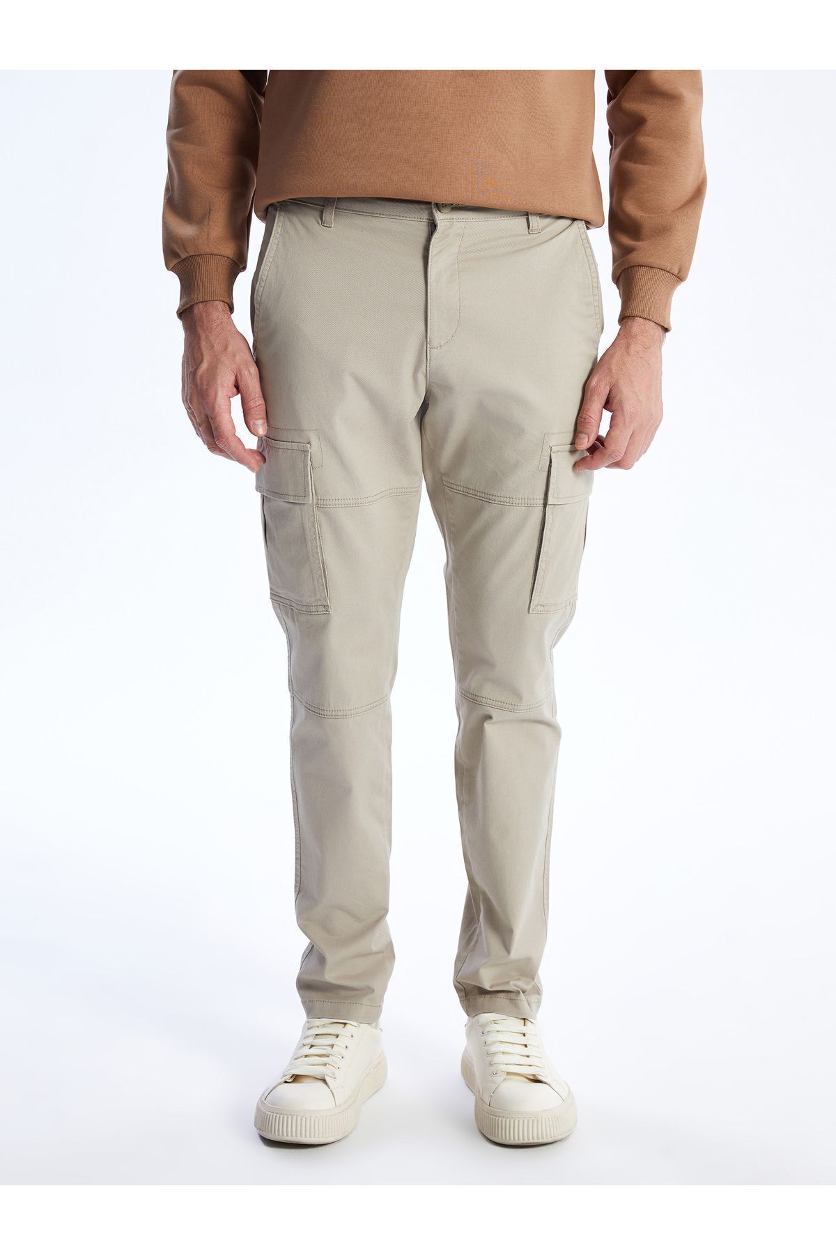 LC Waikiki-Ανδρικό παντελόνι Chino Slim Fit Gabardine 4