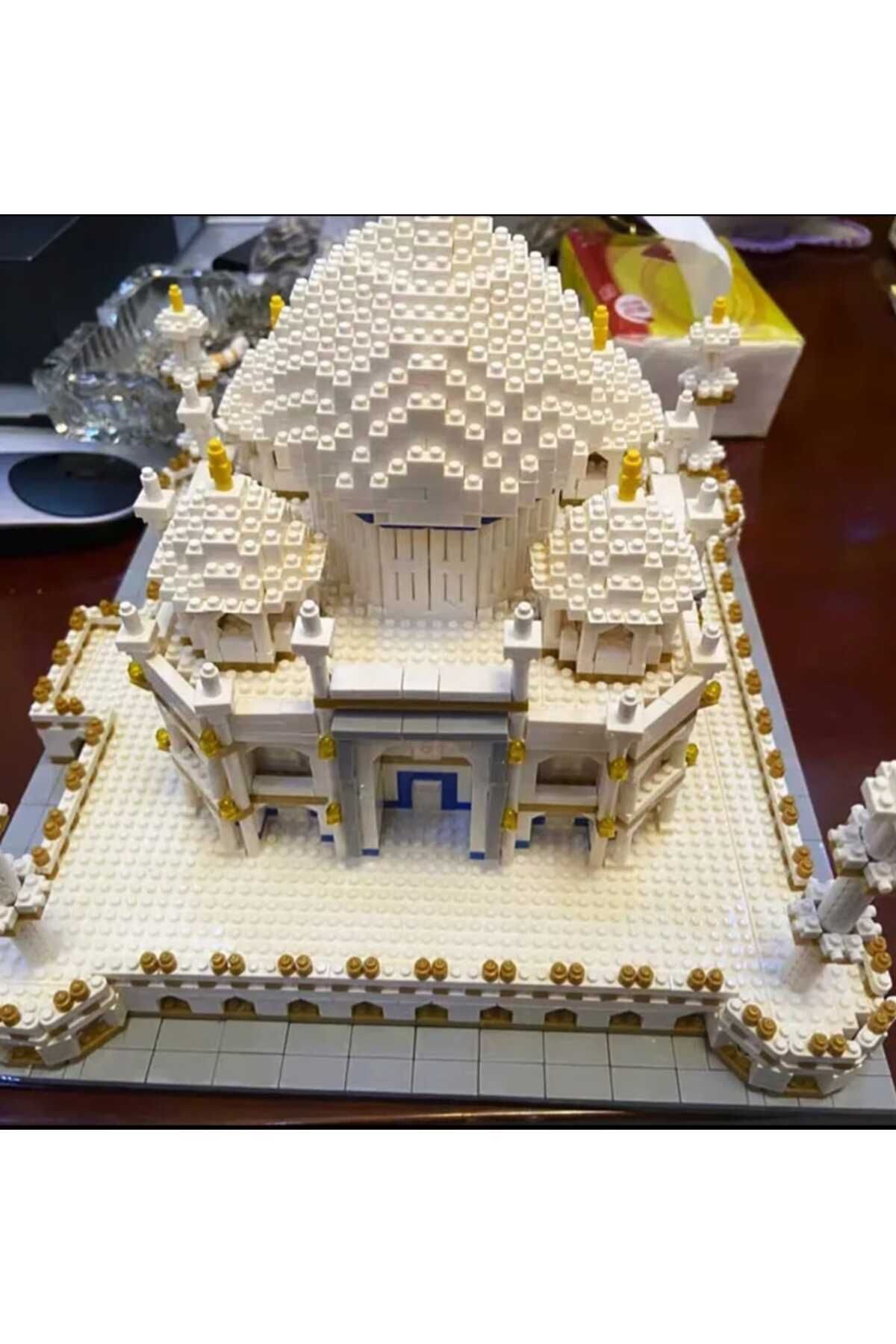 UYGUN ELEKTRONİK-Taj Mahal World Famous Architecture India Building Blocks Creative Sets Tac Mahal Puzzle 3