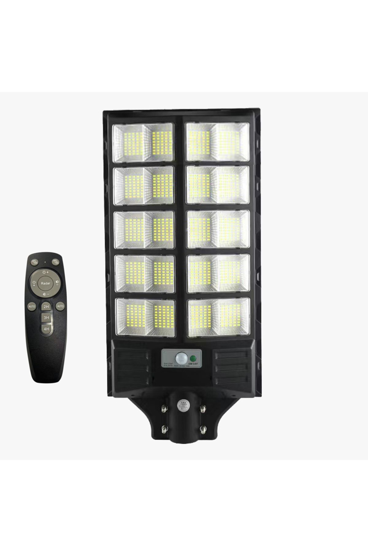 10EN 1200w Güneş Enerjili Led Sokak Armatürü Kumandalı