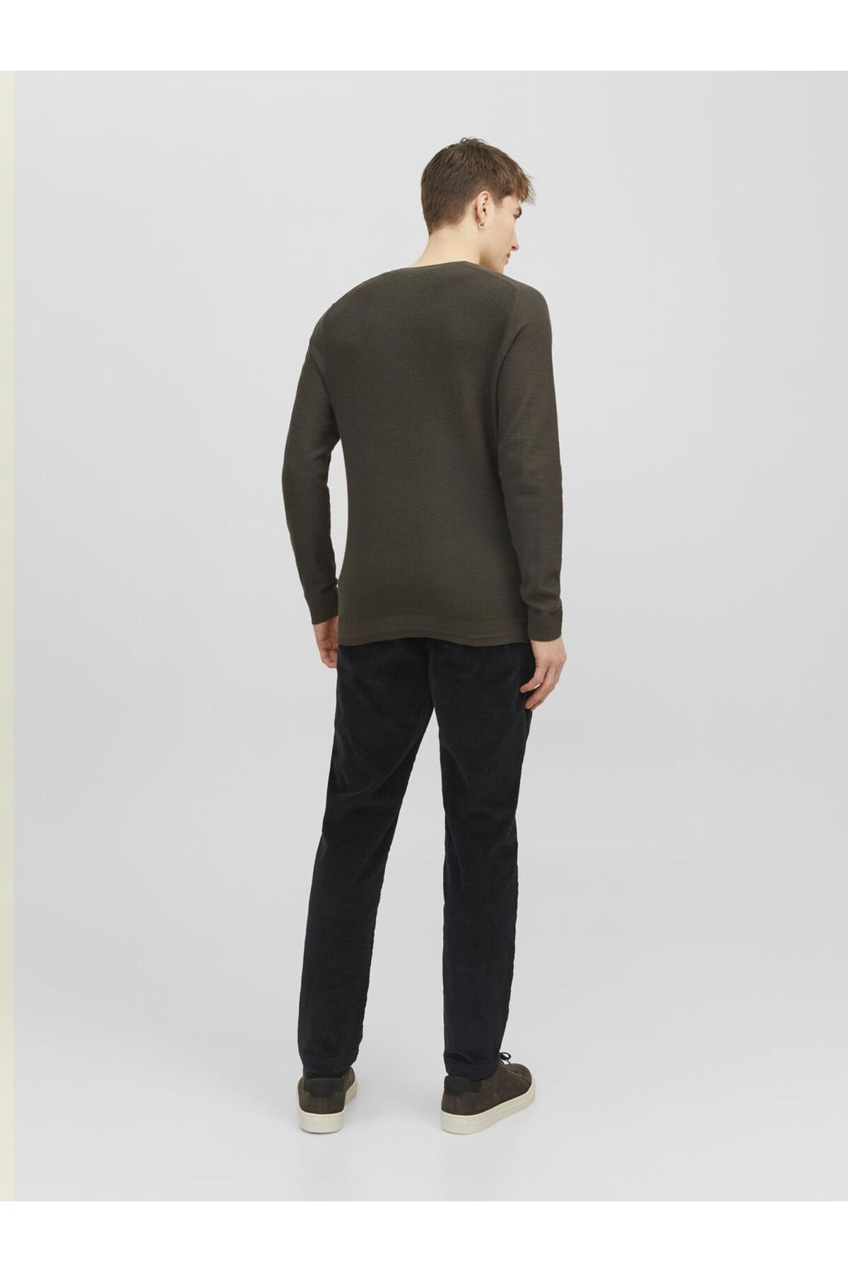 شلوار جک اند جونز مردانه پنبه ای مشکی اسپرت راسته Slim Fit/اسلیم فیت    Regular/رگولار Daily/روزانه | Jack & Jones 12242204 BD - تصویر 4