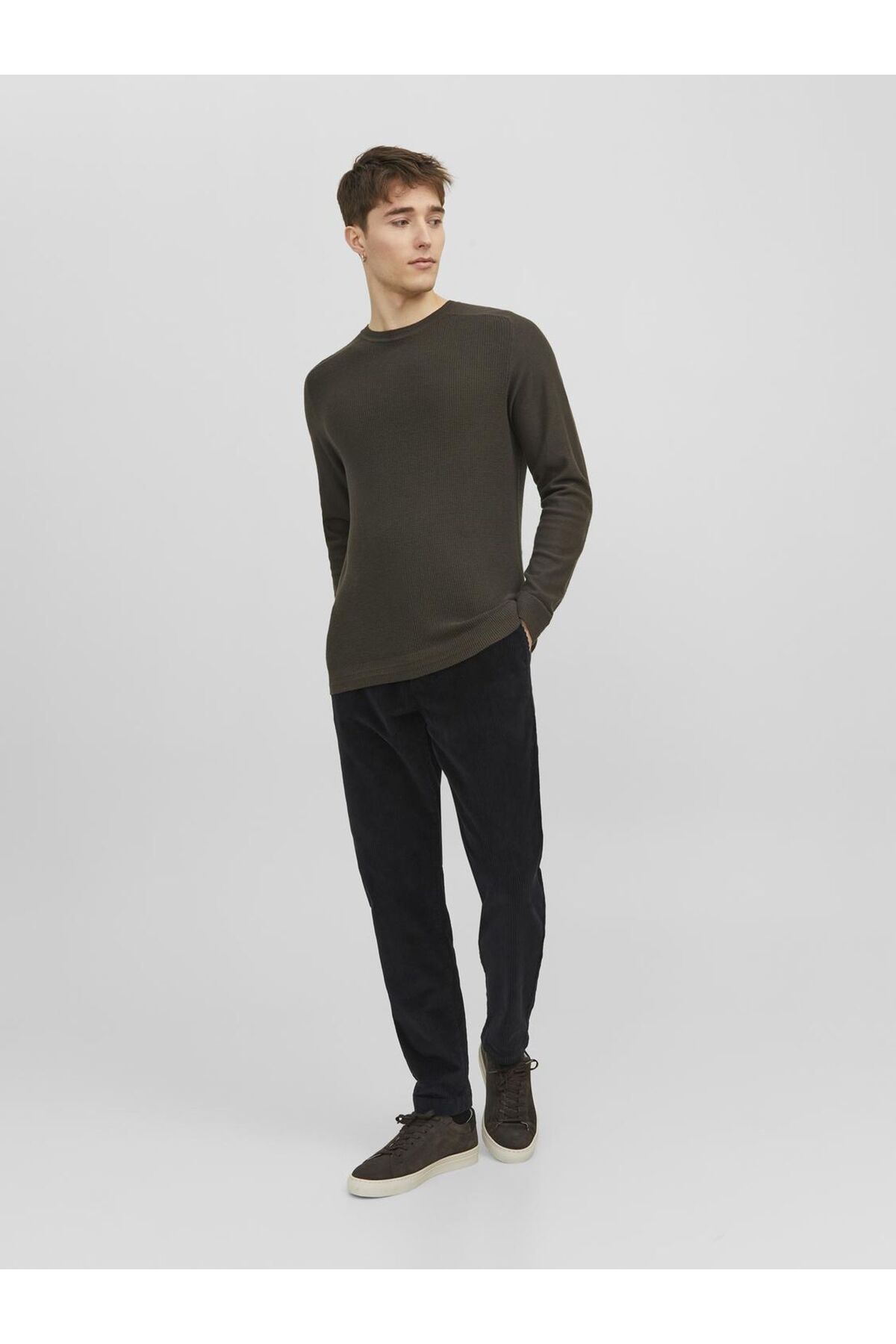 شلوار جک اند جونز مردانه پنبه ای مشکی اسپرت راسته Slim Fit/اسلیم فیت    Regular/رگولار Daily/روزانه | Jack & Jones 12242204 BD - تصویر 5