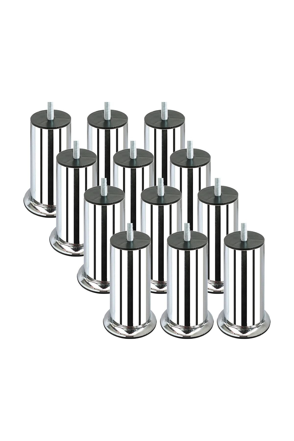 15 Cm Base Foot Seat Foot Sofa Foot Bolted 3/8" (thick Tooth) (12 Pcs)
