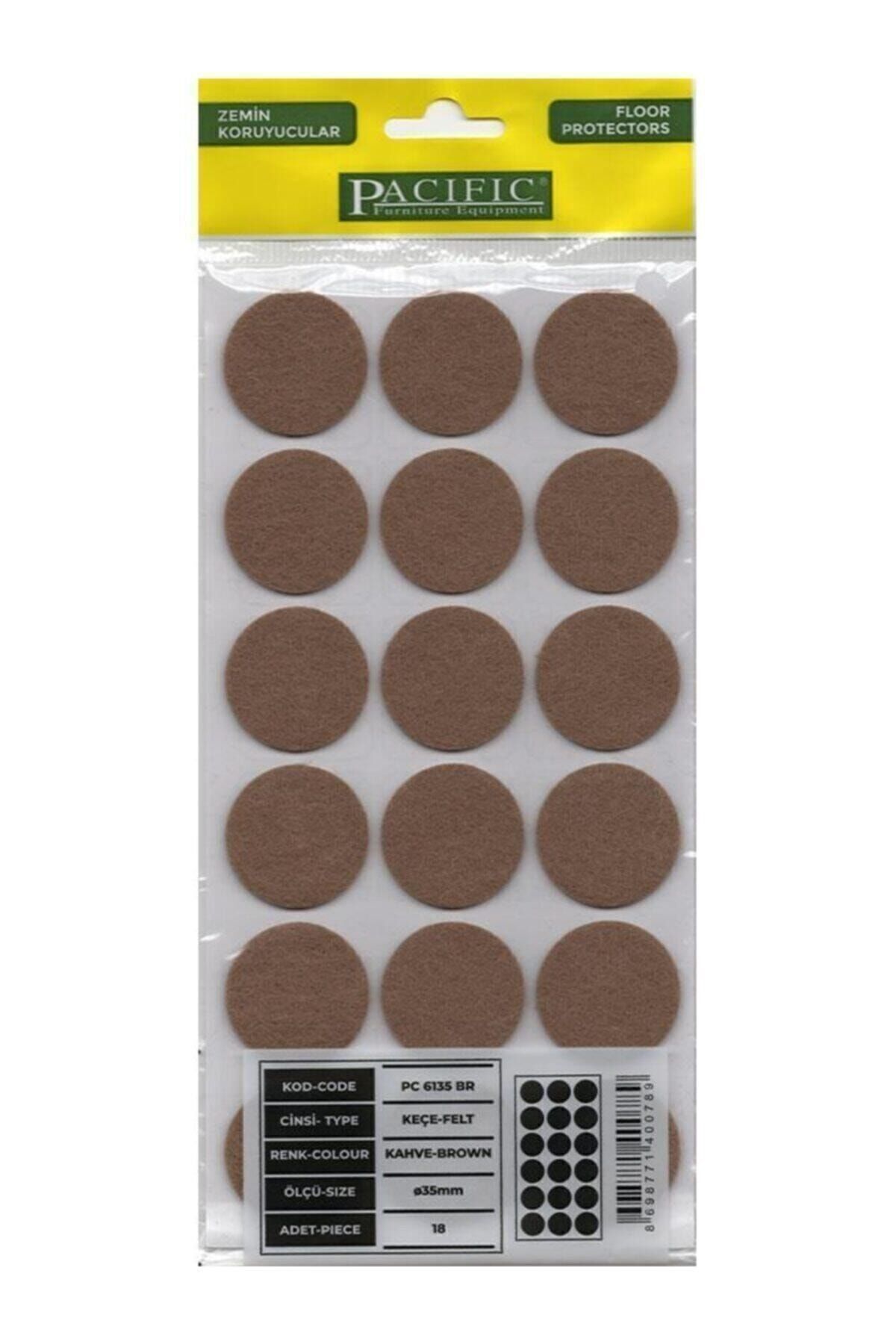 PACIFIC Yapışkanlı Keçe Pc6135 Br 35 Mm Kahverengi