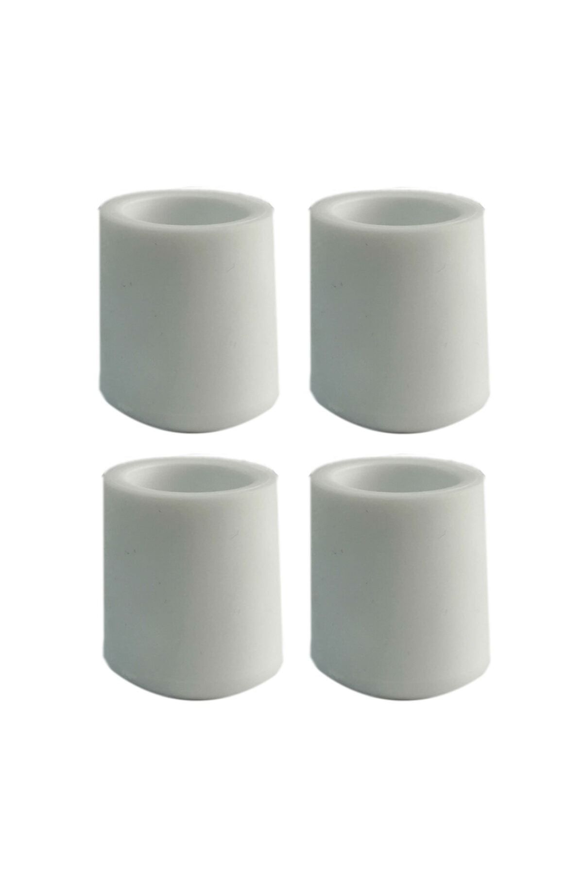 Adem Koç 21 Mm Pvc Sandalye Profil Ayak Pabucu Sessiz Yumuşak - Beyaz (4 Adet)