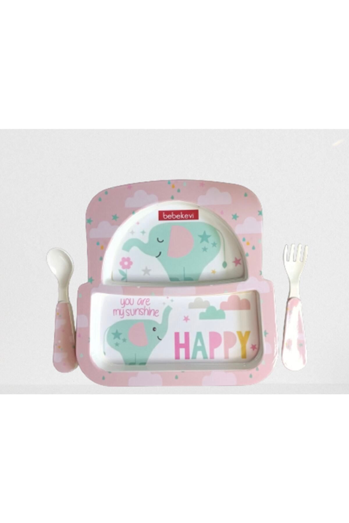 Cherub Baby Melamin Happy Fil 4 Parça Mama Seti fotoğrafı 2 (önizleme)