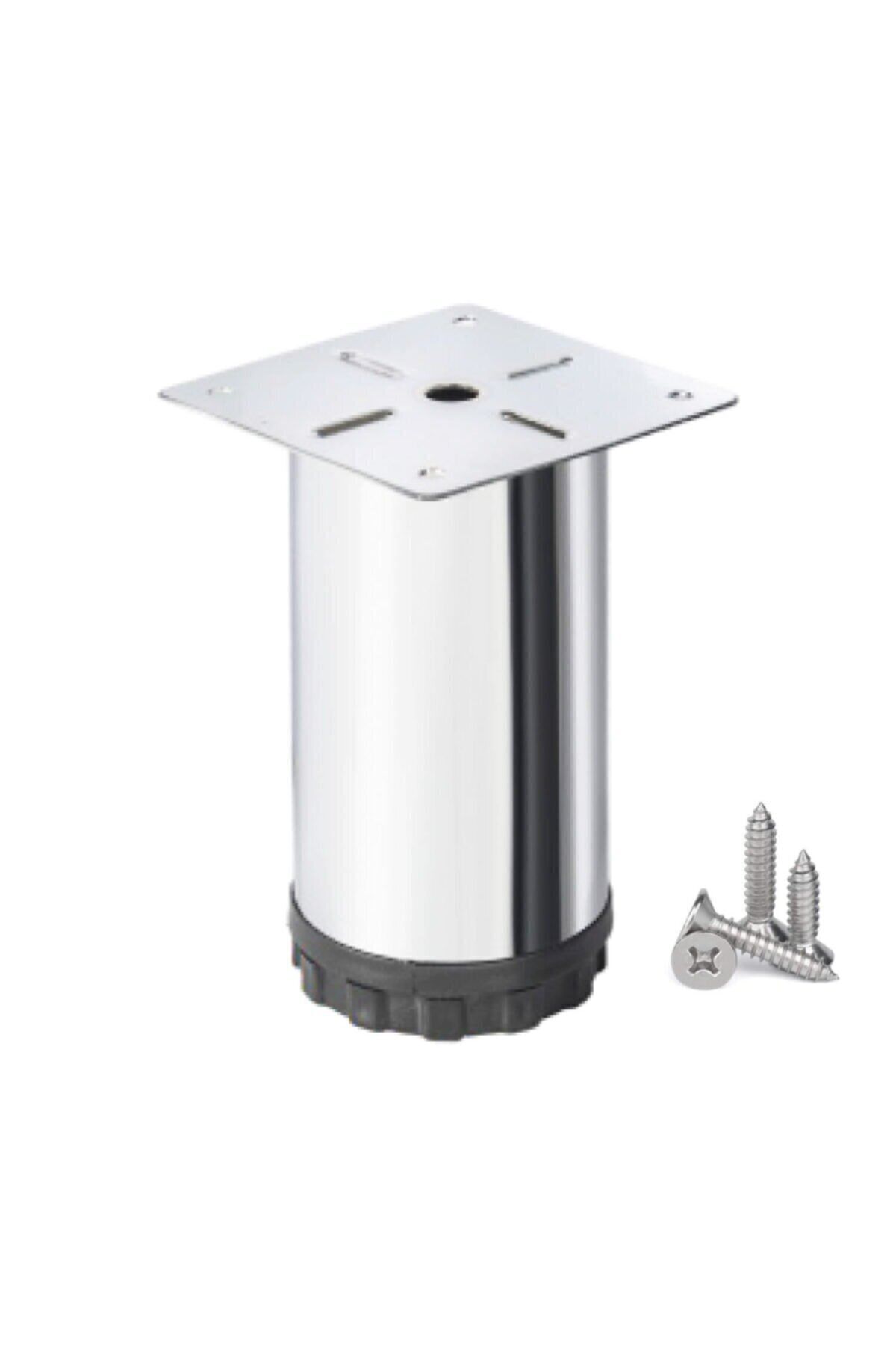 Adem Koç Metal Baza Dolap Ayağı Krom Kalın Çap 60 Mm Yükseklik : 12 Cm