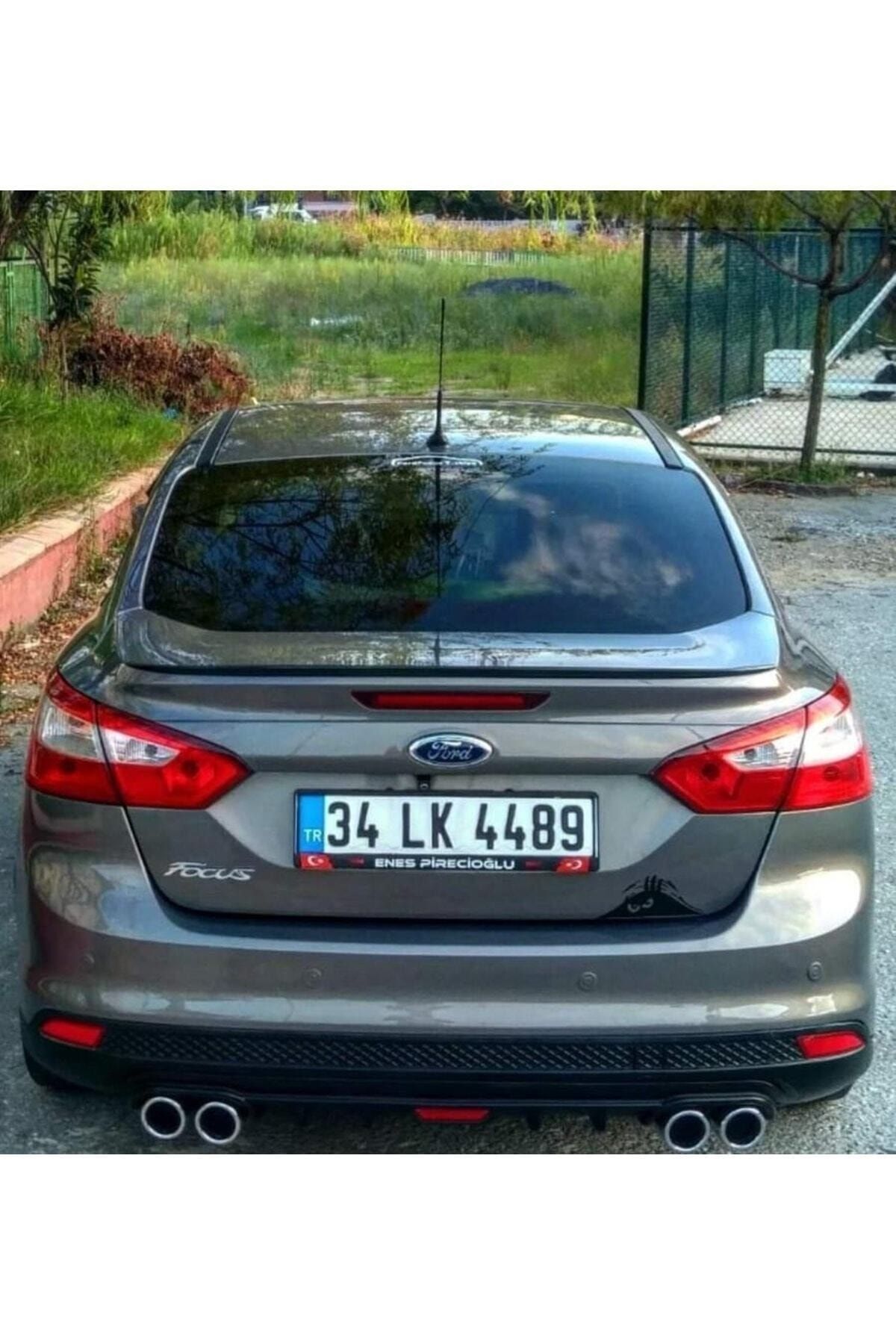 Genel Markalar Ford Focus 3 - 3.5 Piano Black Anatomik Üniversal Spoiler Elastik Bagaj Üstü Çıta