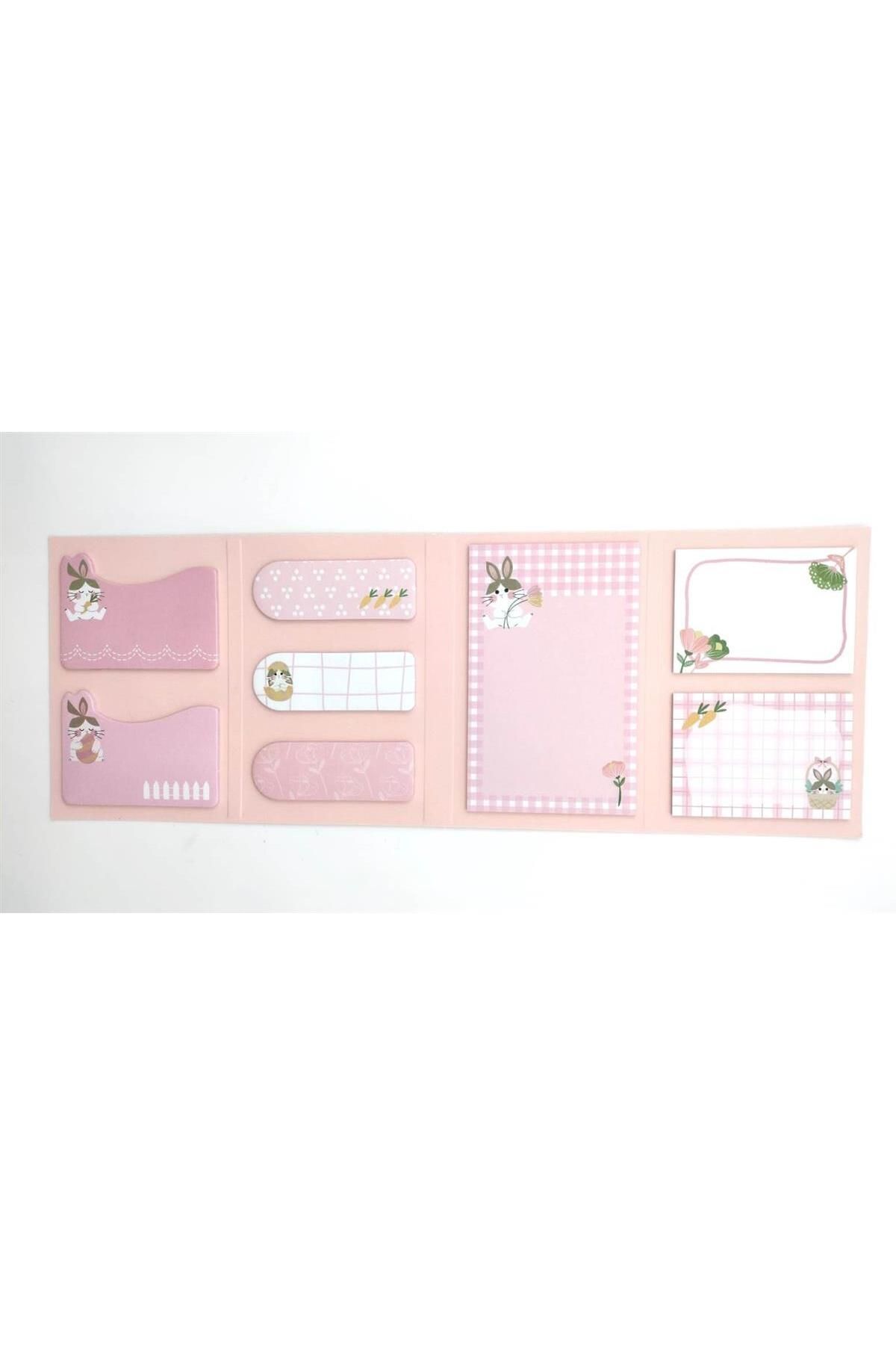 KRAF-Adhesive Note Paper Set 8 Different Patterns 8x20 Pieces 1