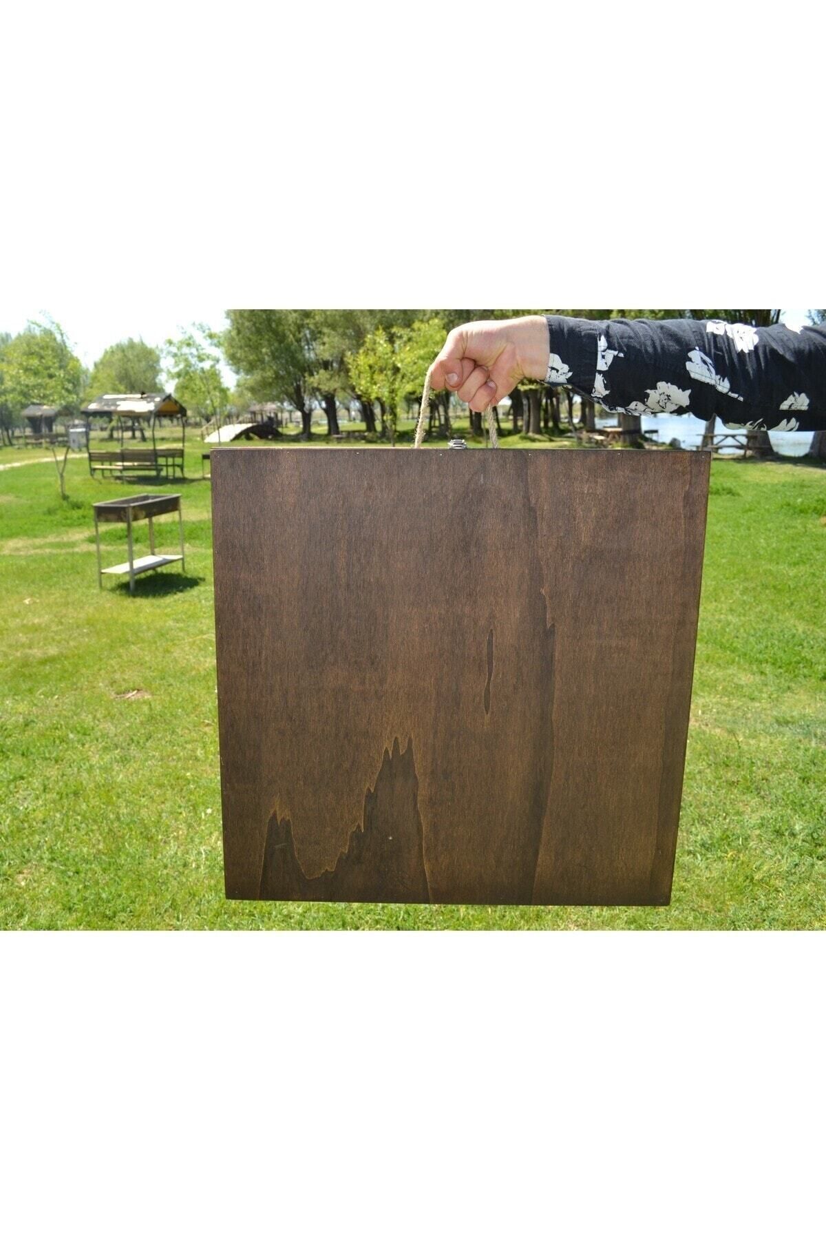 JollyJoiner Ahşap Kamp Masası, Pürüzsüz Yüzey, Katlanabilir Model Piknik Ve Bahçe Masası, 60x120 cm