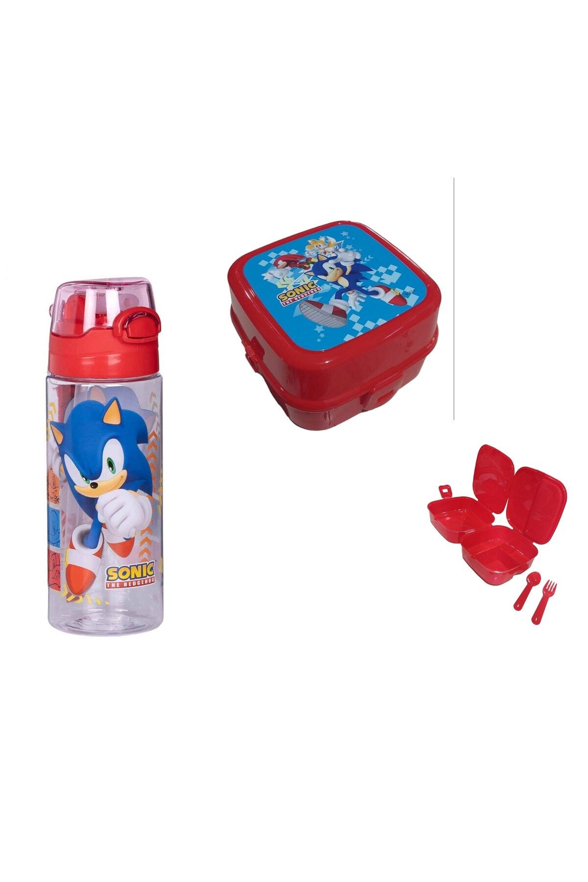 GENC DIJITAL BASKI-Red Sonic Flask Feeding Bowl 1