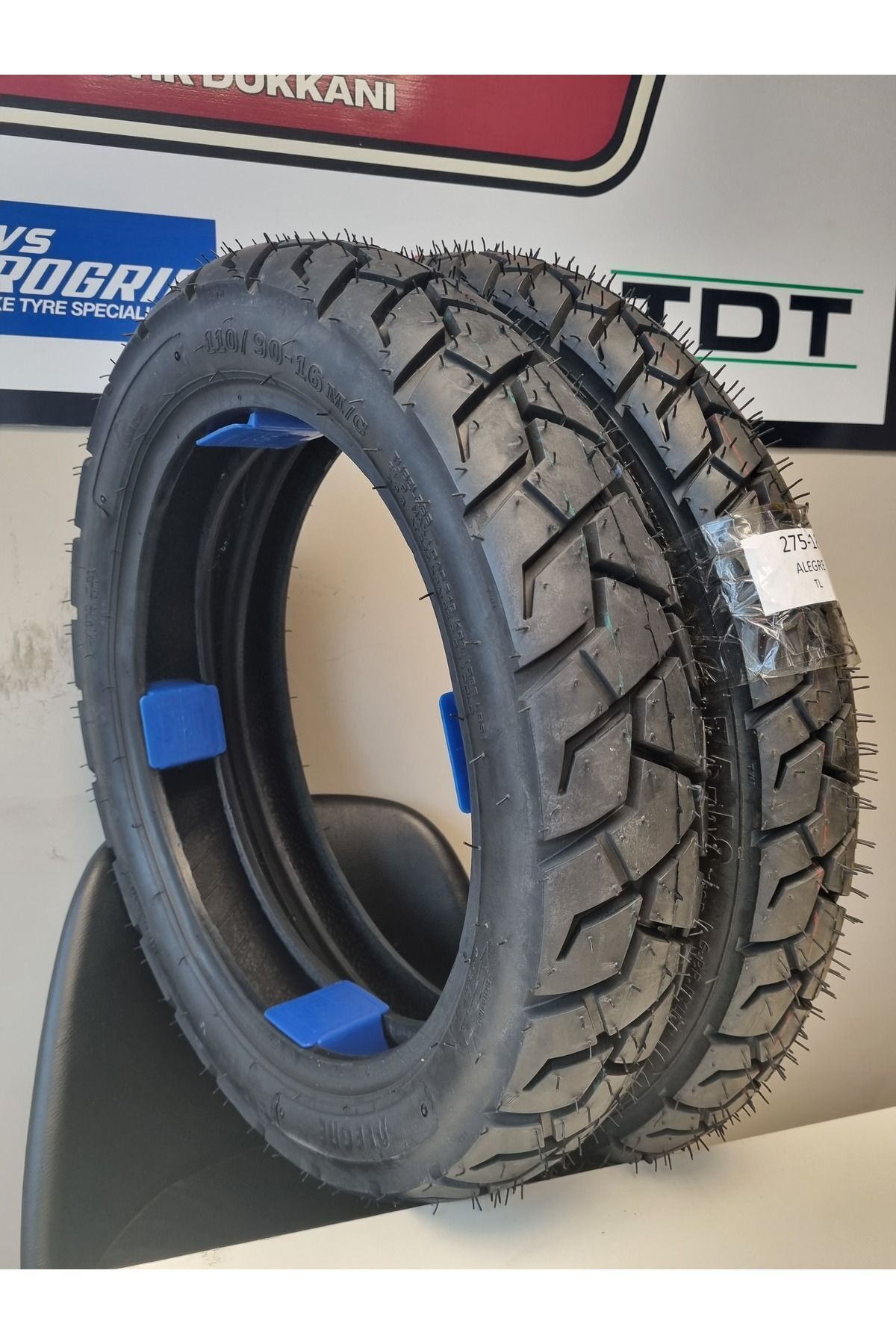 MARUTİ TYRES SET 2.75-18 ve 110/90-16 TL (TUBELESS - DUBLEKS) Ön Arka Takım ALEGRESET