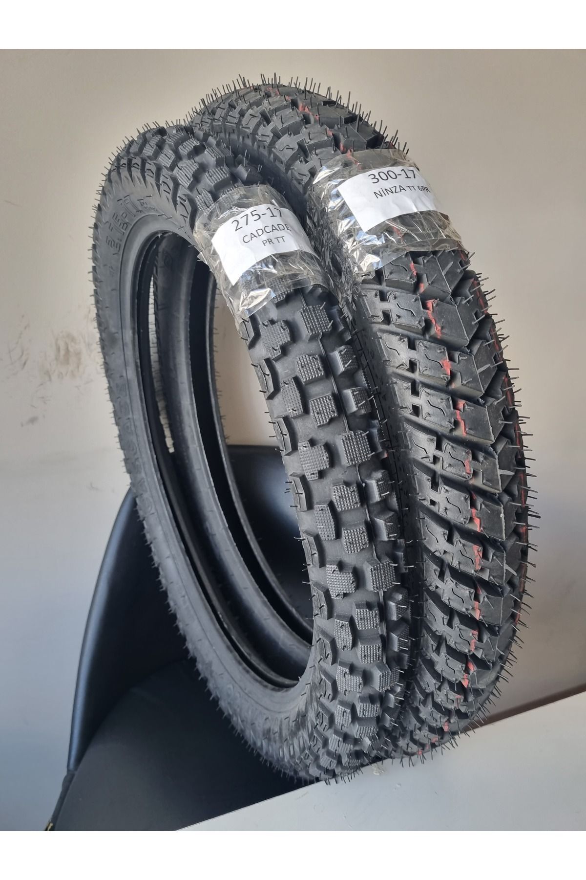 RALCO TYRES SET KUBA X BOSS LASTİK TAKIMI 300-17 NİNZA VE 275-17 CASCADE ÖN VE ARKA SEZAR