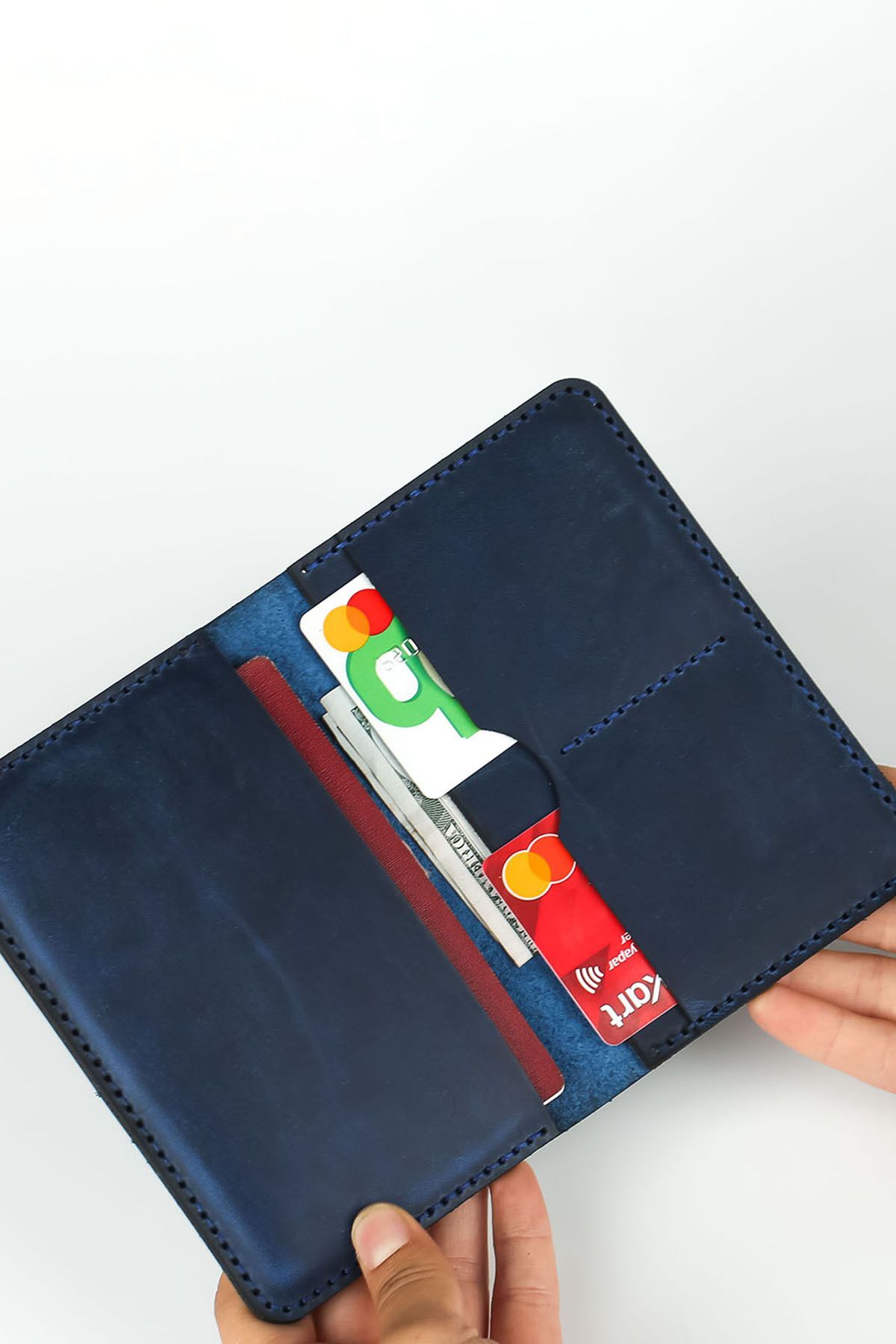 کیف پول مردانه سبز Lost Slope | CYP8646515615 اورجینال - تصویر 4