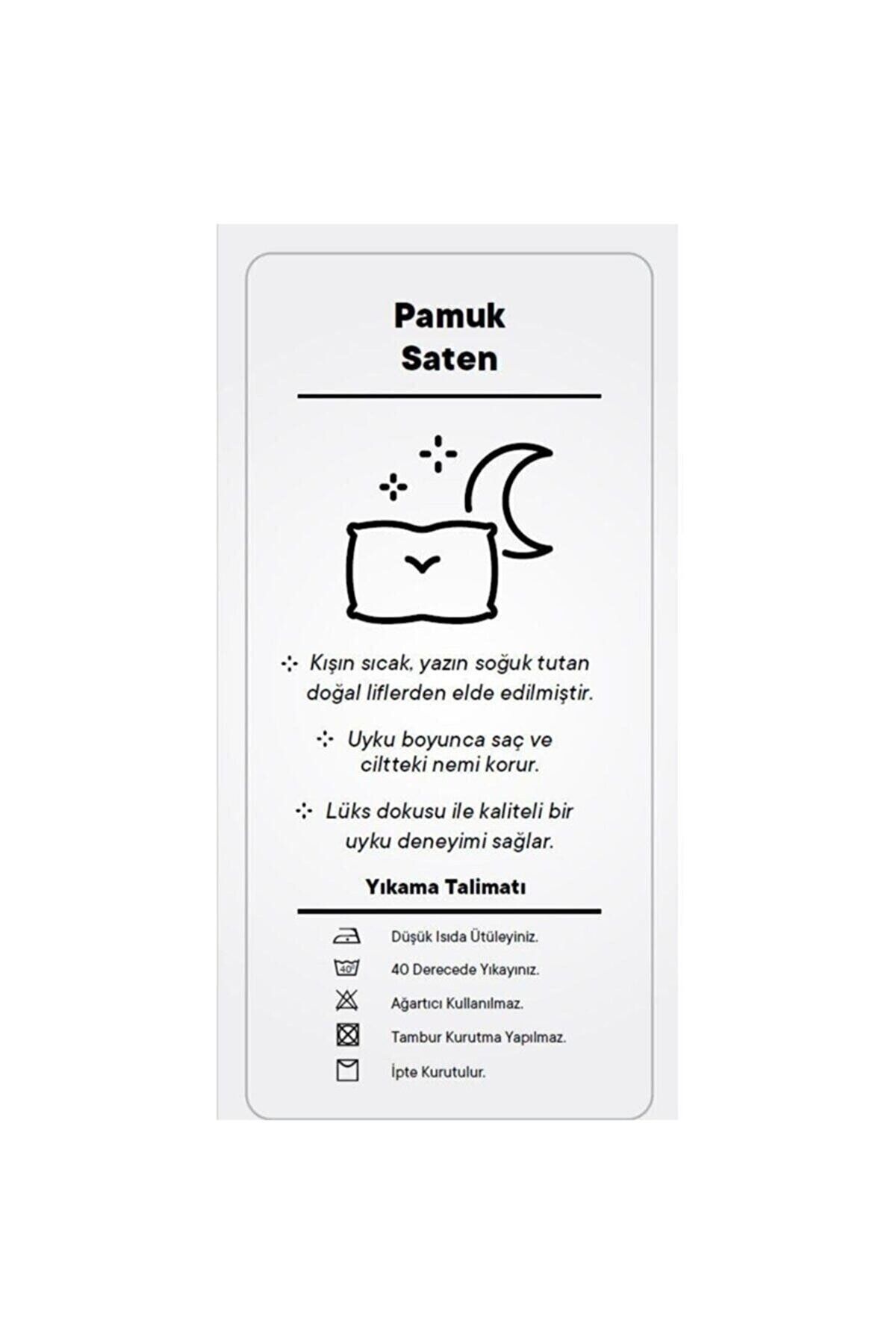 Tekstil Home Lüx Otel Renkli Serisi Tek Kişilik Lastikli Çarşaflı Çizgili Saten Nevresim Takımı Mavi Renk 7