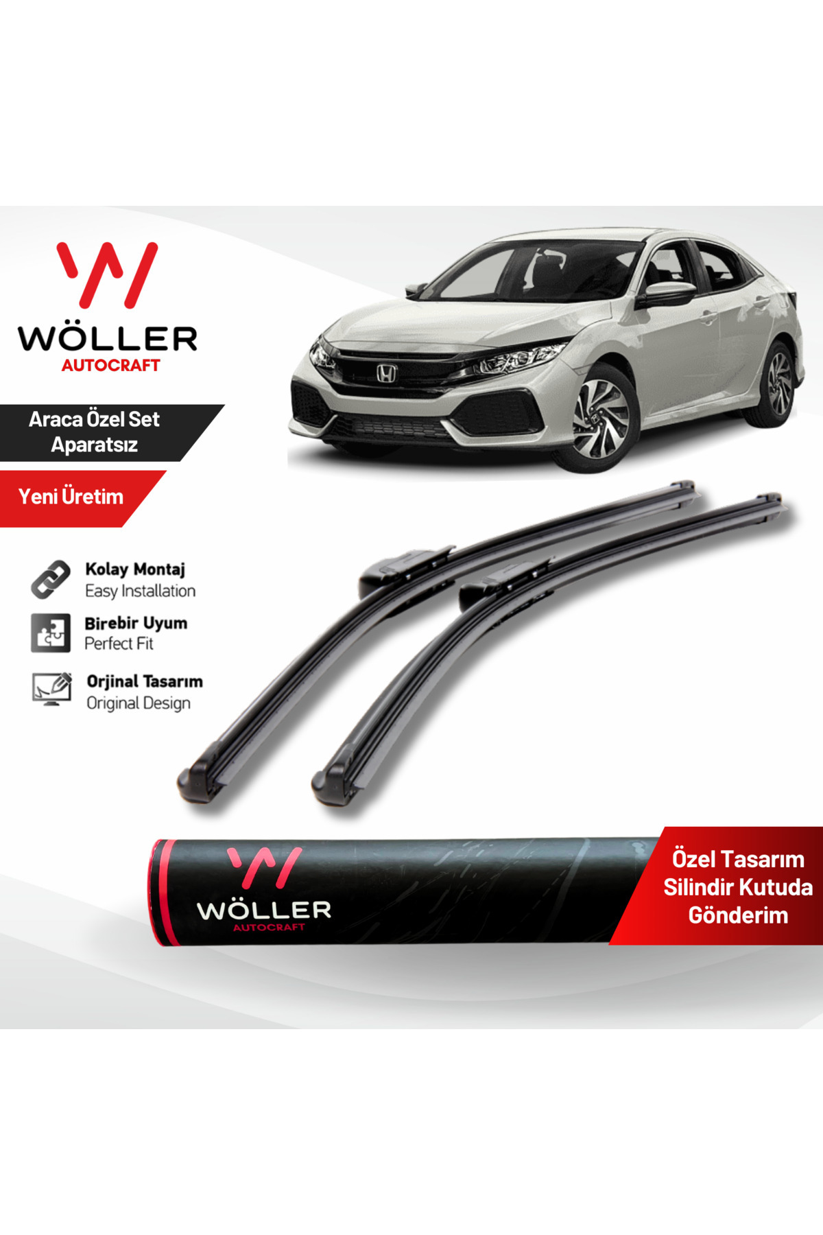 wöller Honda Civic Fc5 Silecek 2017 2021 Silecek Takımı Araca Özel