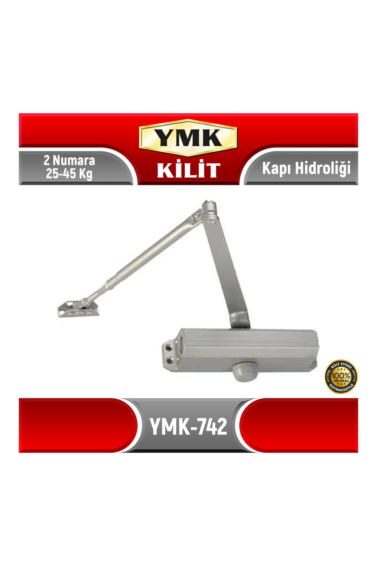 YMK Kapı Hidroliği | 2 Numara 25 - 45 kg | YMK-742 - Fiyatı, Yorumları