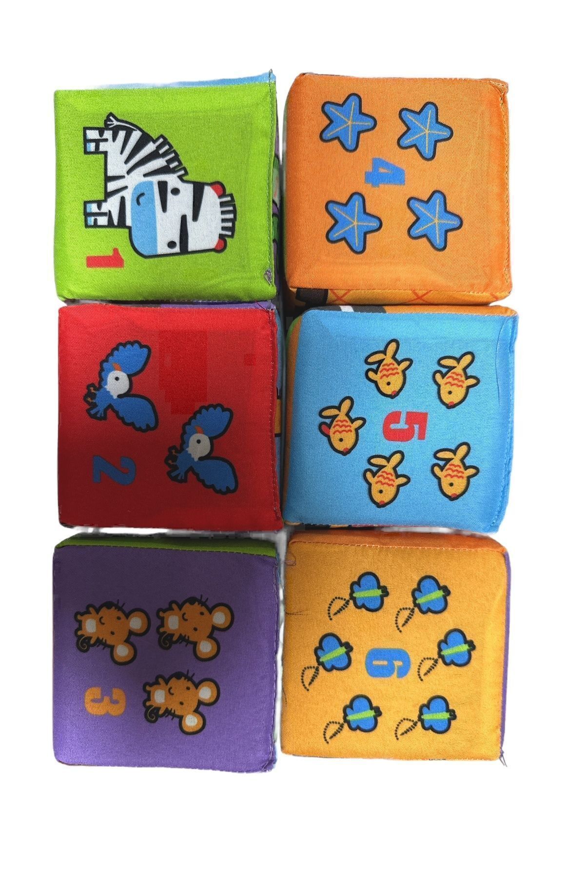 Sozzy Toys-SOZZY 6 Ayri Themed Cube Family - Sponge Master Soft Kumash 5