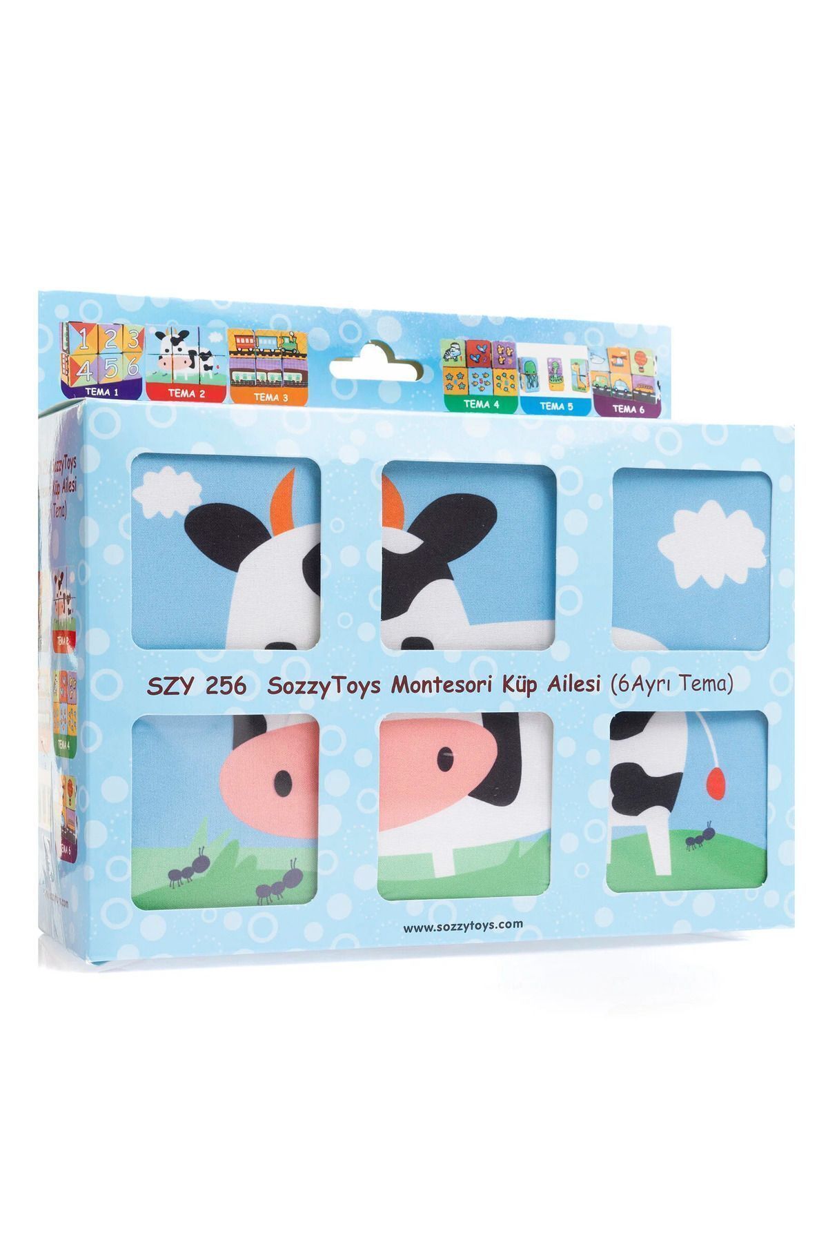 Sozzy Toys-SOZZY 6 Ayri Themed Cube Family - Sponge Master Soft Kumash 1
