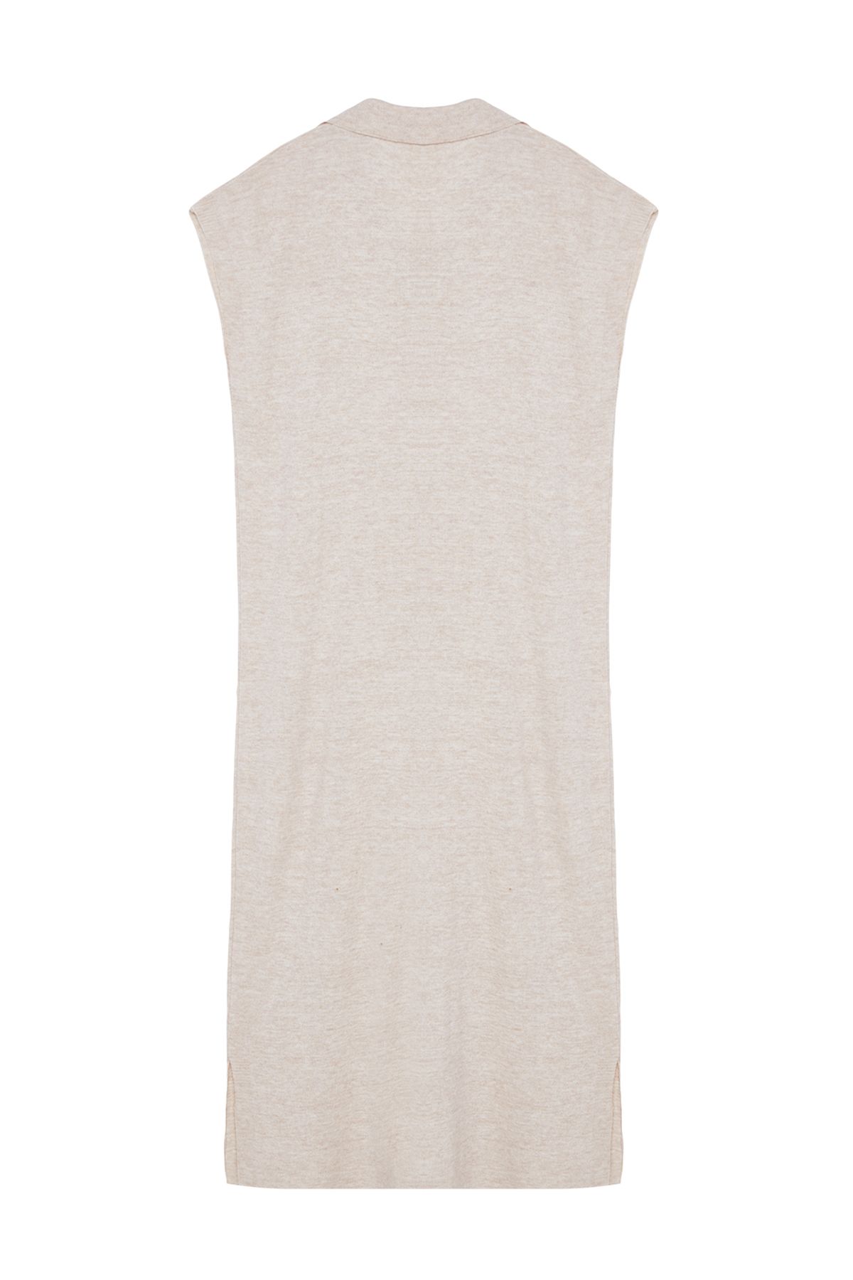 Trendyol Modest-Rochie Pulover Lungă Tricotaj - Stone TCTAW25UV00007 7