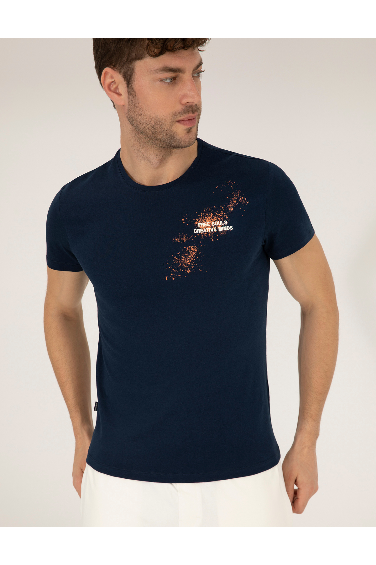 تی شرت مردانه پیر کاردین | 50262611-VR033 Pierre Cardin - Image 3