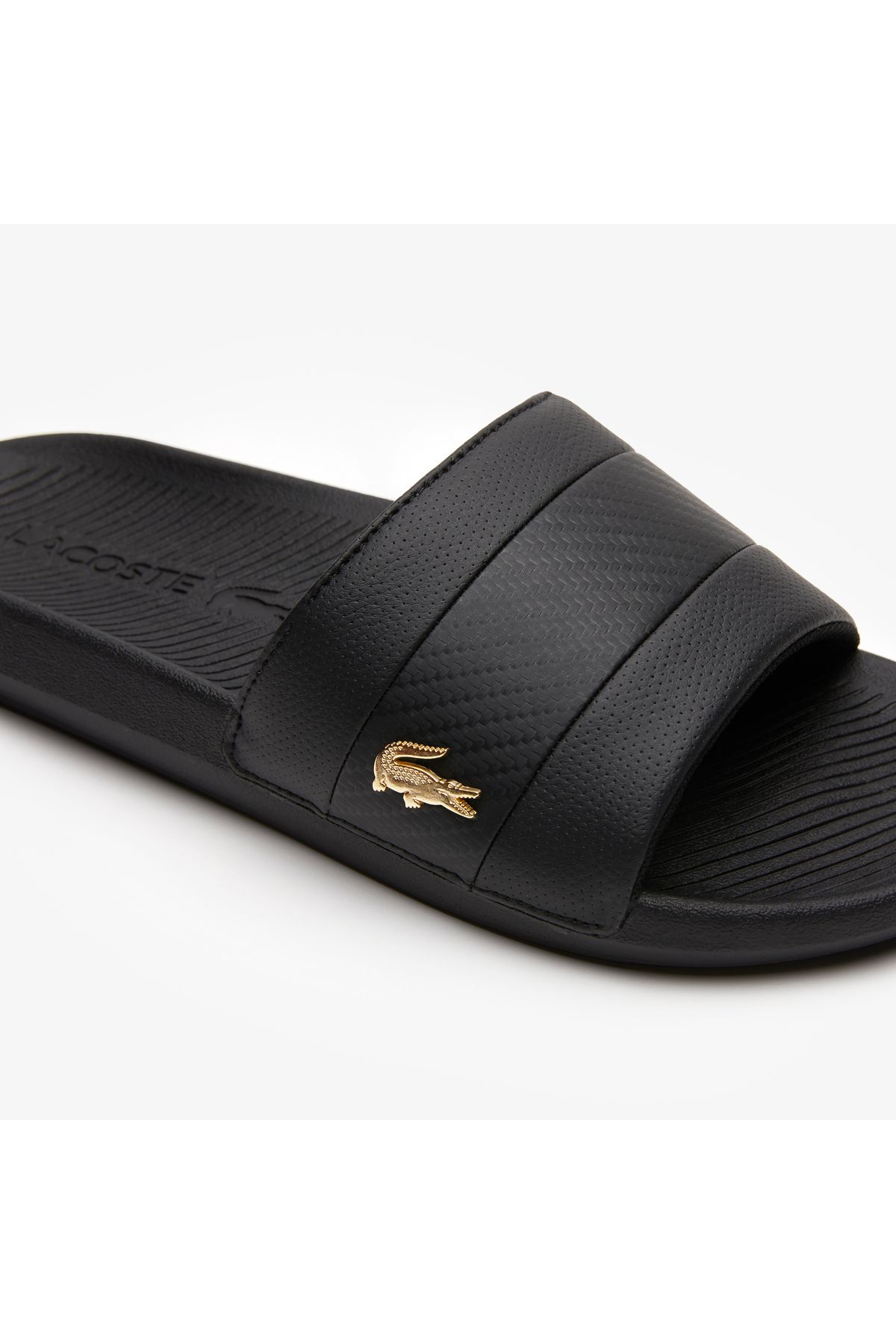 دمپایی مشکی مردانه به سیاه اسلاید خدمت کنید Lacoste