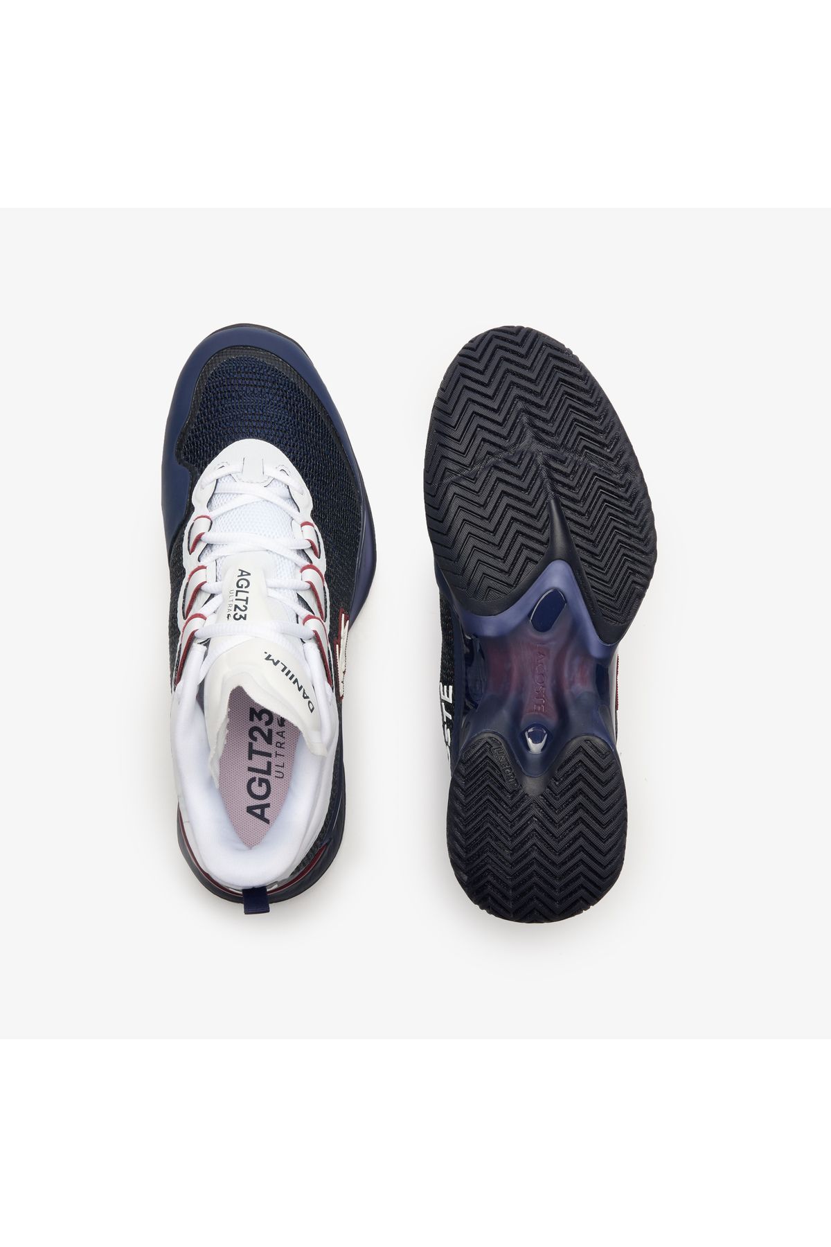 اسنیکر آبی مردانه کفش ورزشی Blue Navy Ultra AG LT23 Lacoste