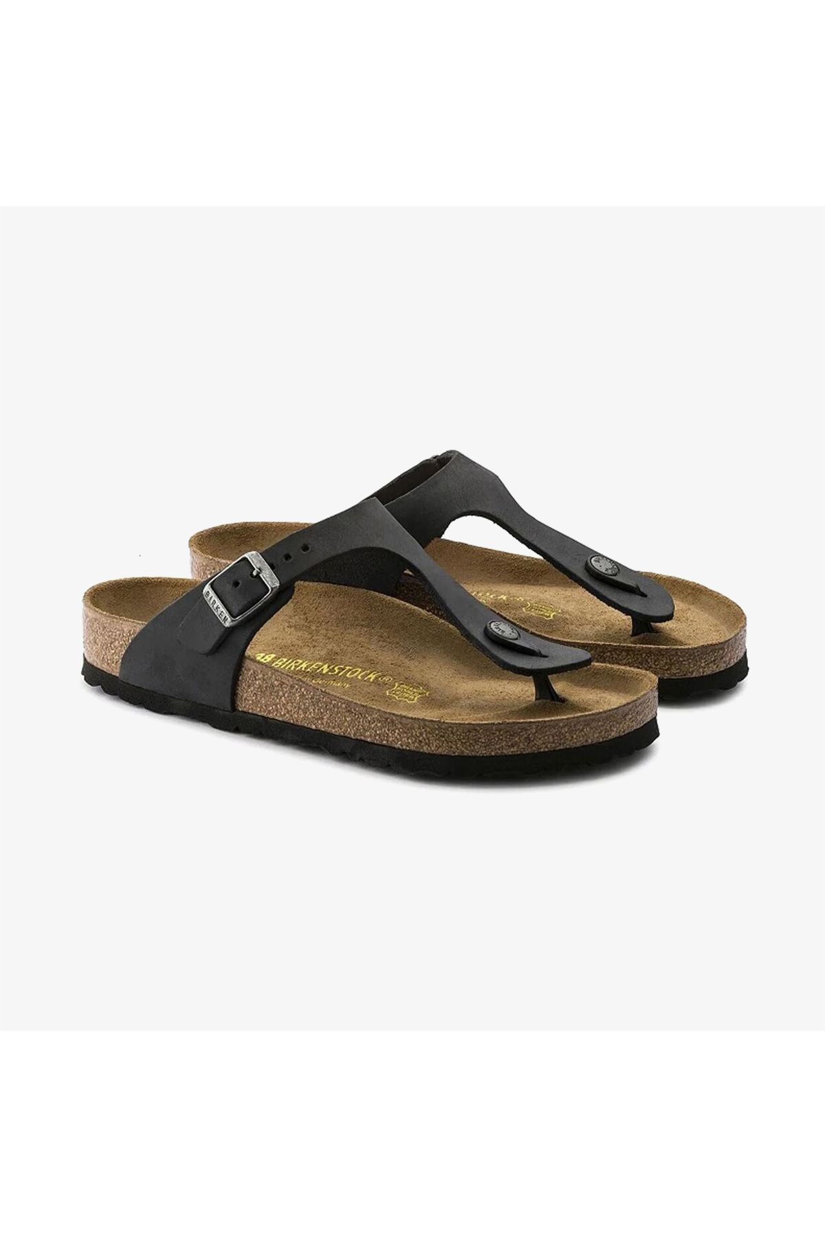 دمپایی ورزشی مردانه و زنانه سیاه سفید GIZHE LEATHE یونیسکس Birkenstock