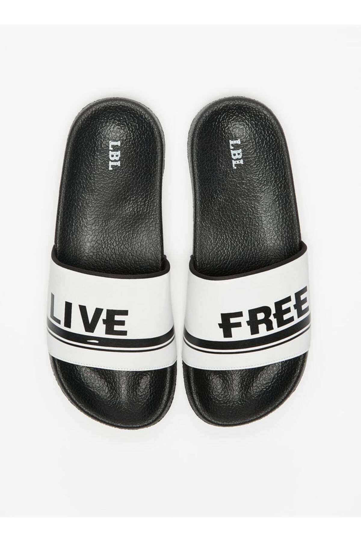 LBL by Shoexpress-Typography Print Slip-On Slides 1